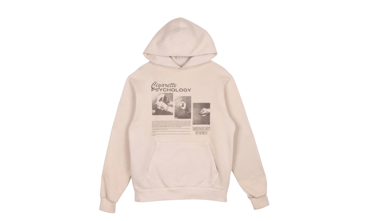 Midnight Rodeo Cigarette Psychology Cream Hoodie