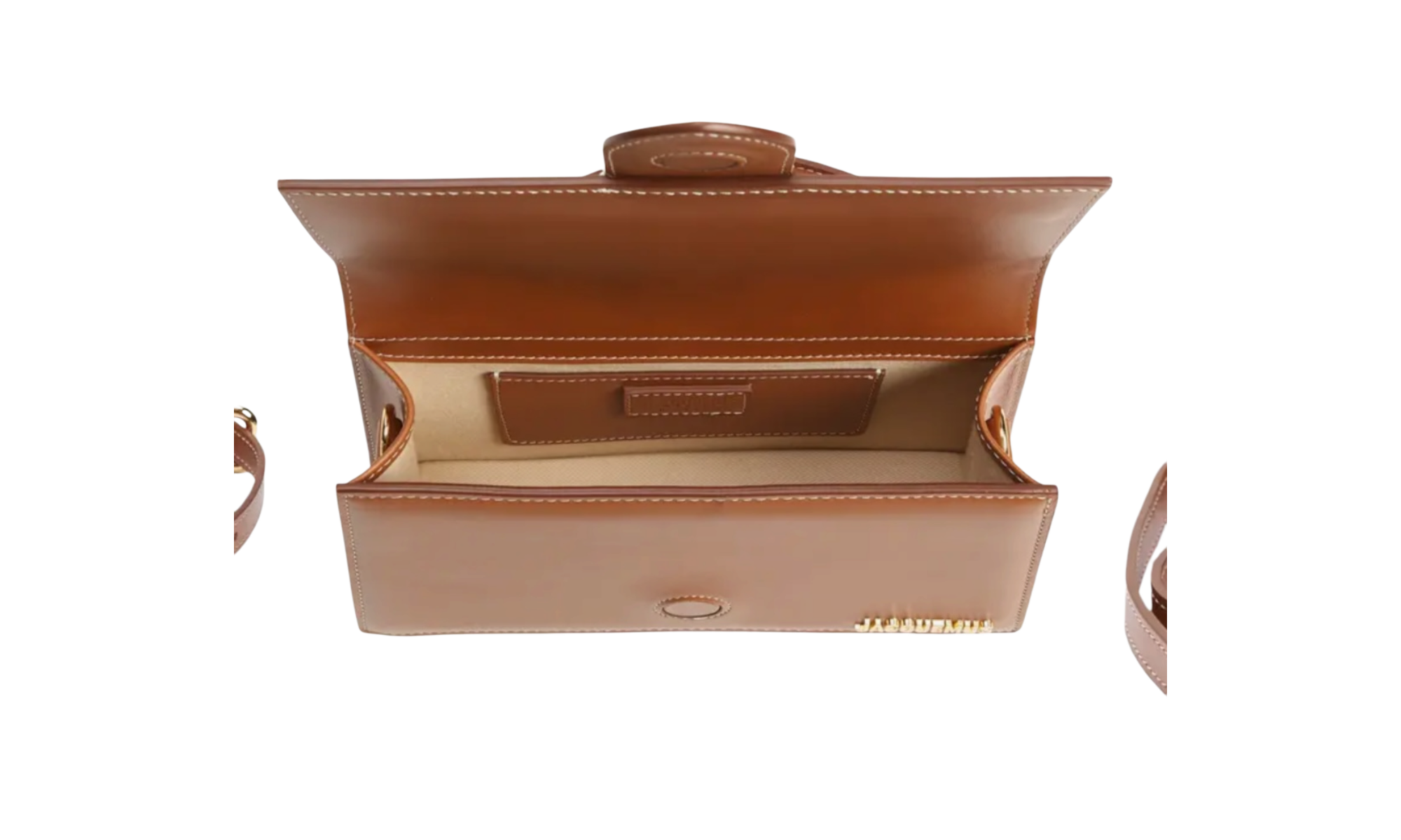 Jacquemus Le Grand Bambino Crossbody Strap Light Brown Handbag