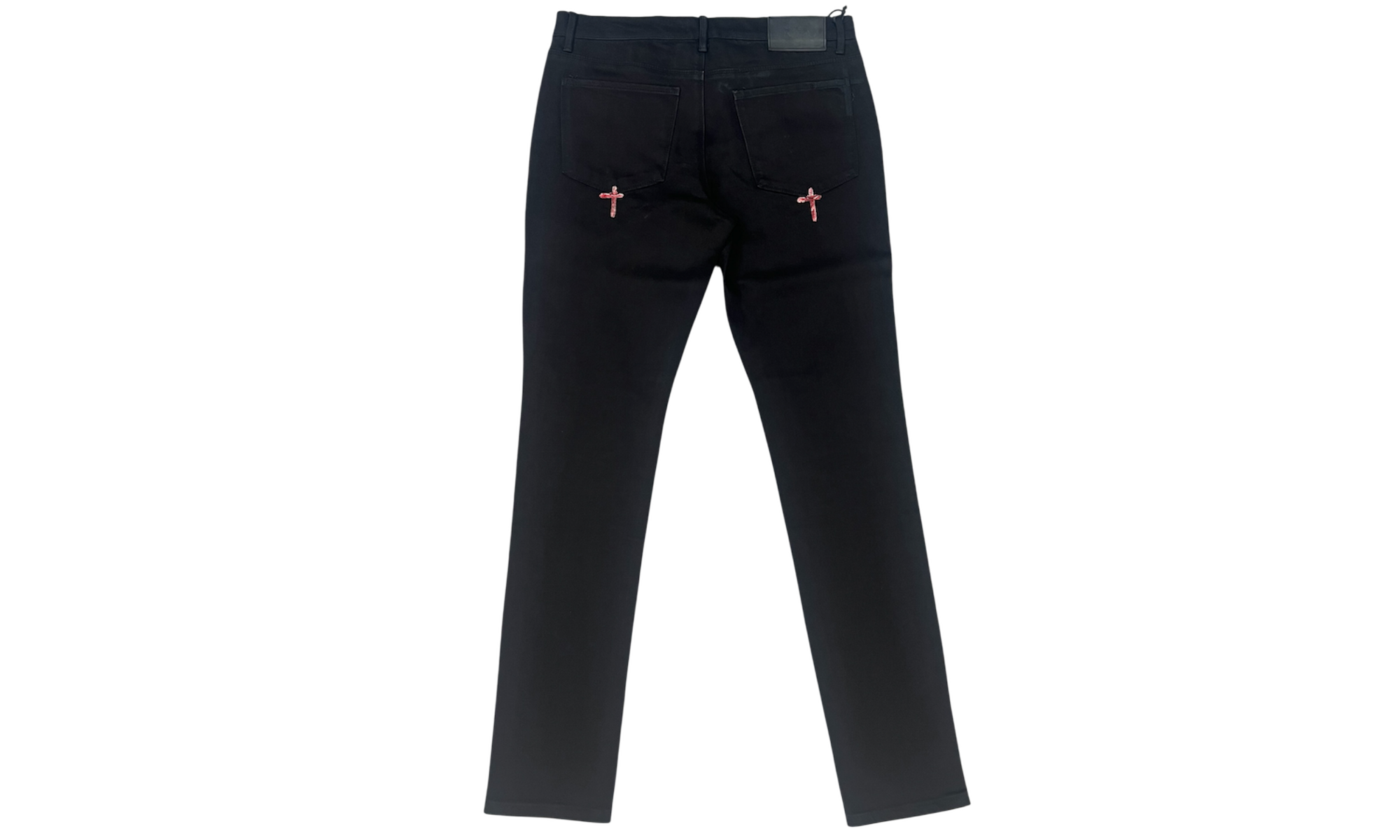 RTA Bryant Black Red R.I.P Jeans (PreOwned)