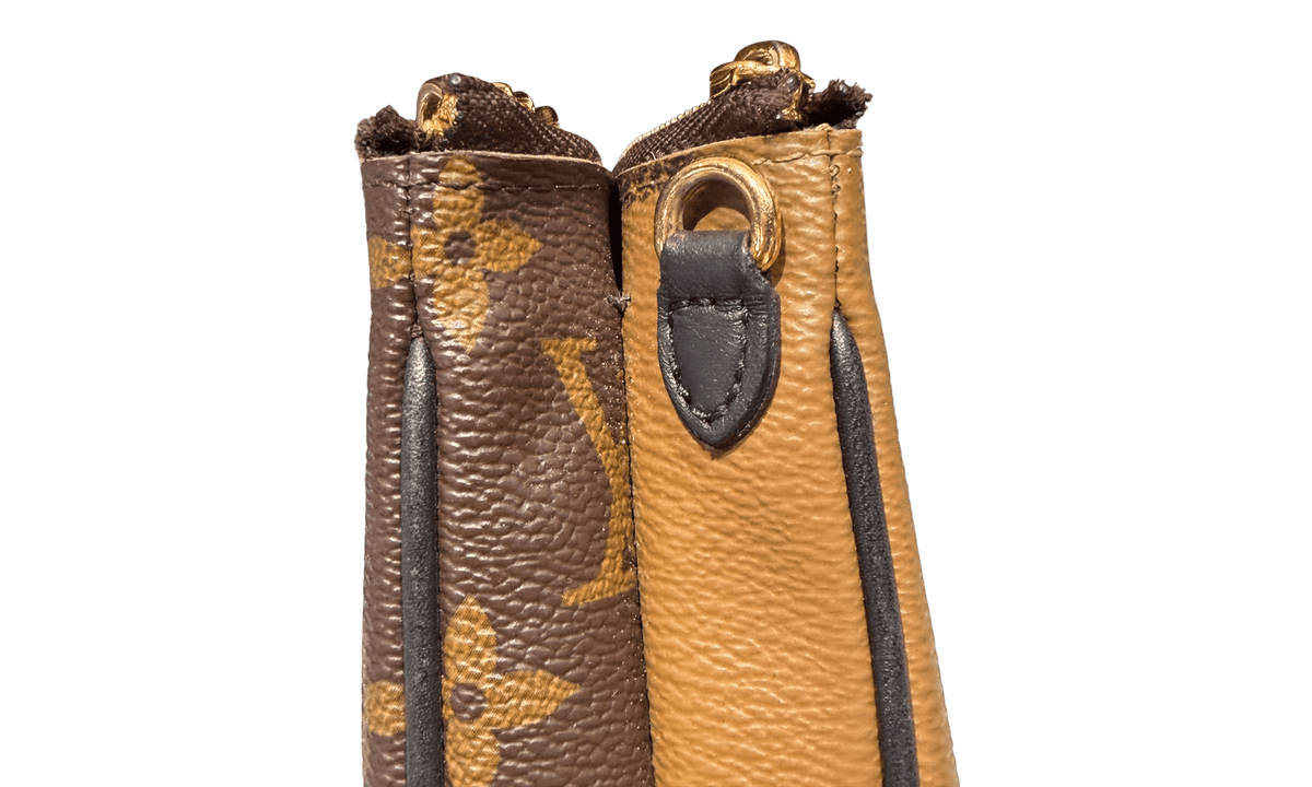 Louis Vuitton Pochette Double Zip Crossbody Bag Monogram Giant Reverse (M69203)