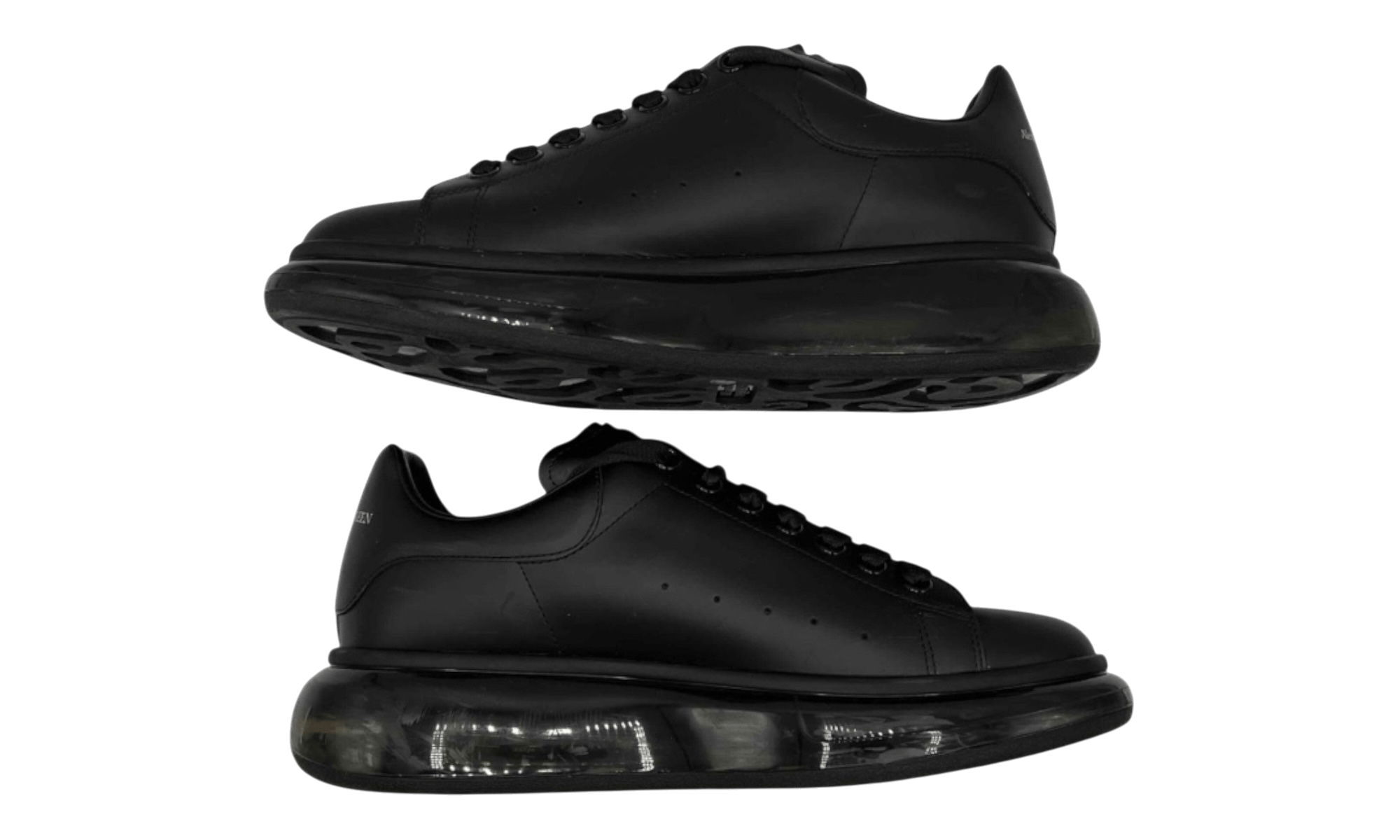 Alexander Mcqueen Clear Sole Black Oversized Sneaker (Preowned)