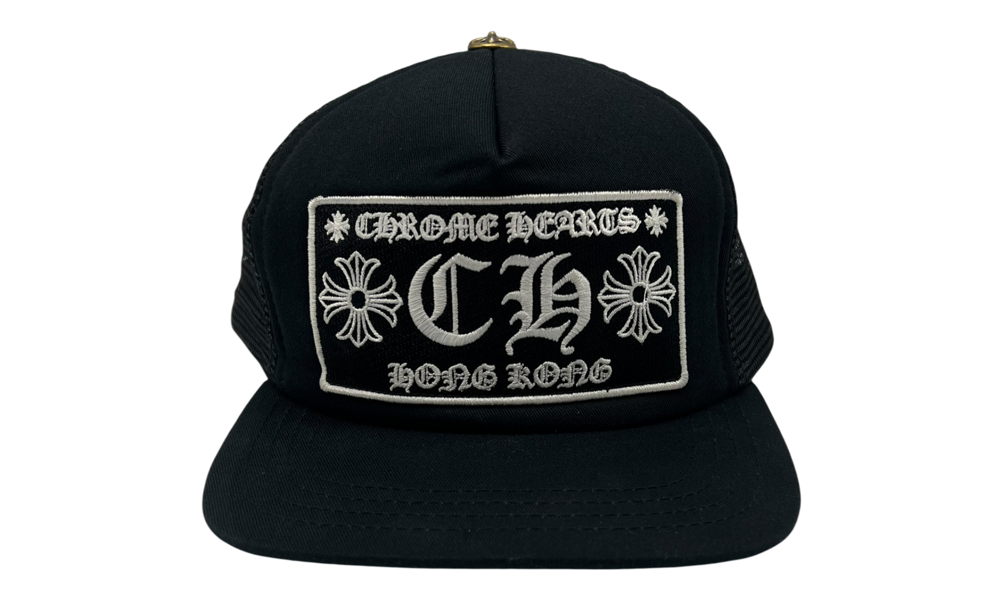 Chrome Hearts CH Hong Kong Trucker Hat Black (PreOwned)