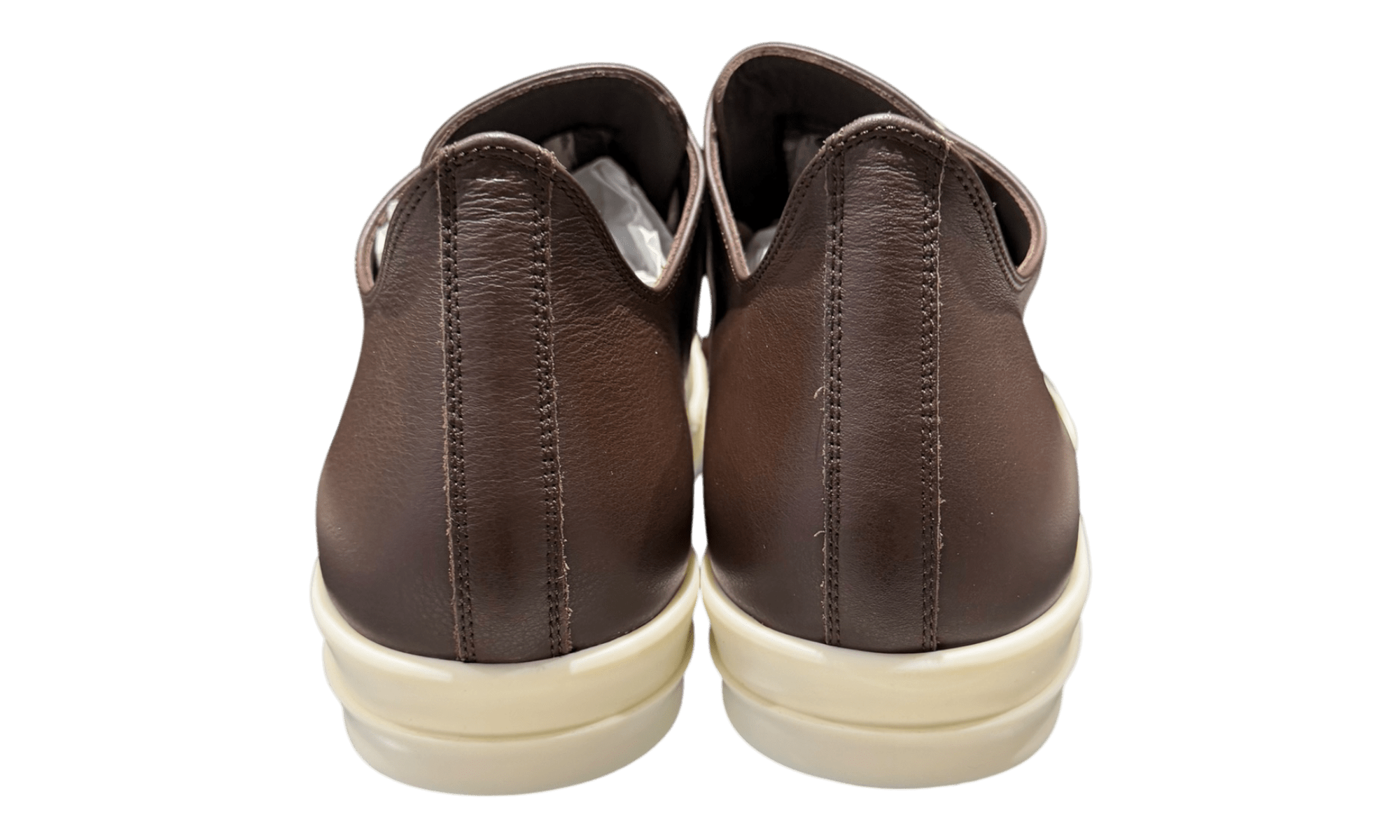 Rick Owens Brown Temple Low Sneakers