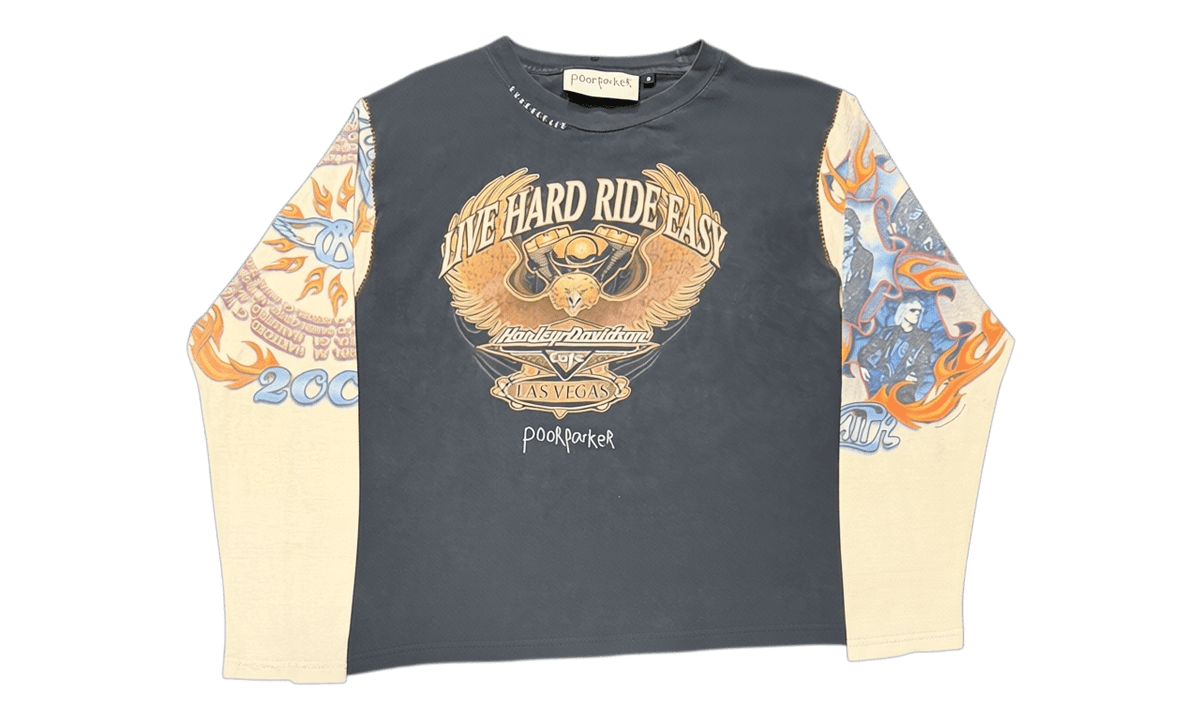 Poor Parker Vintage 1 of 1 Cut & Sewn Live Hard Ride Easy Longsleeve T-Shirt