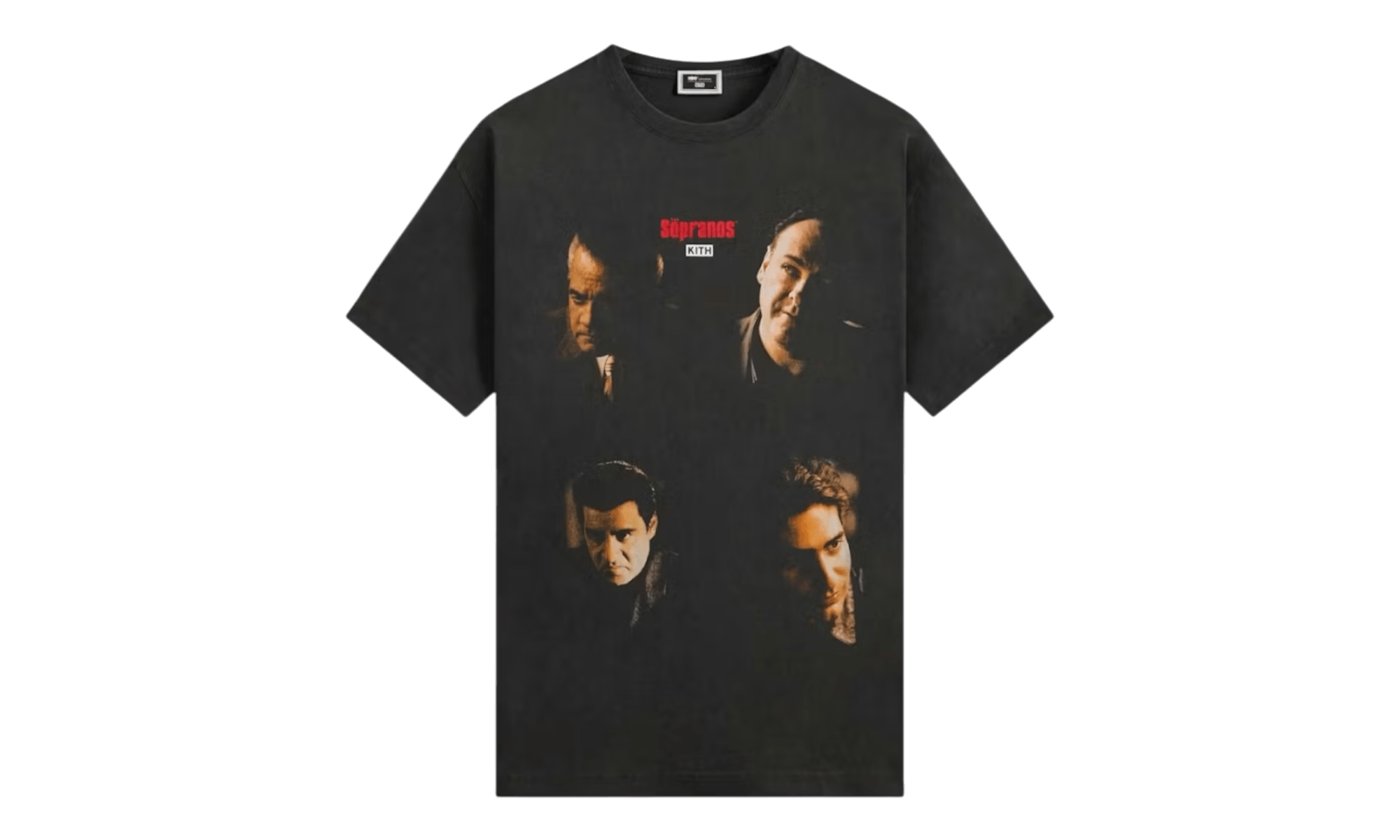 Kith x The Sopranos Characters Vignette Vintage Tee Black