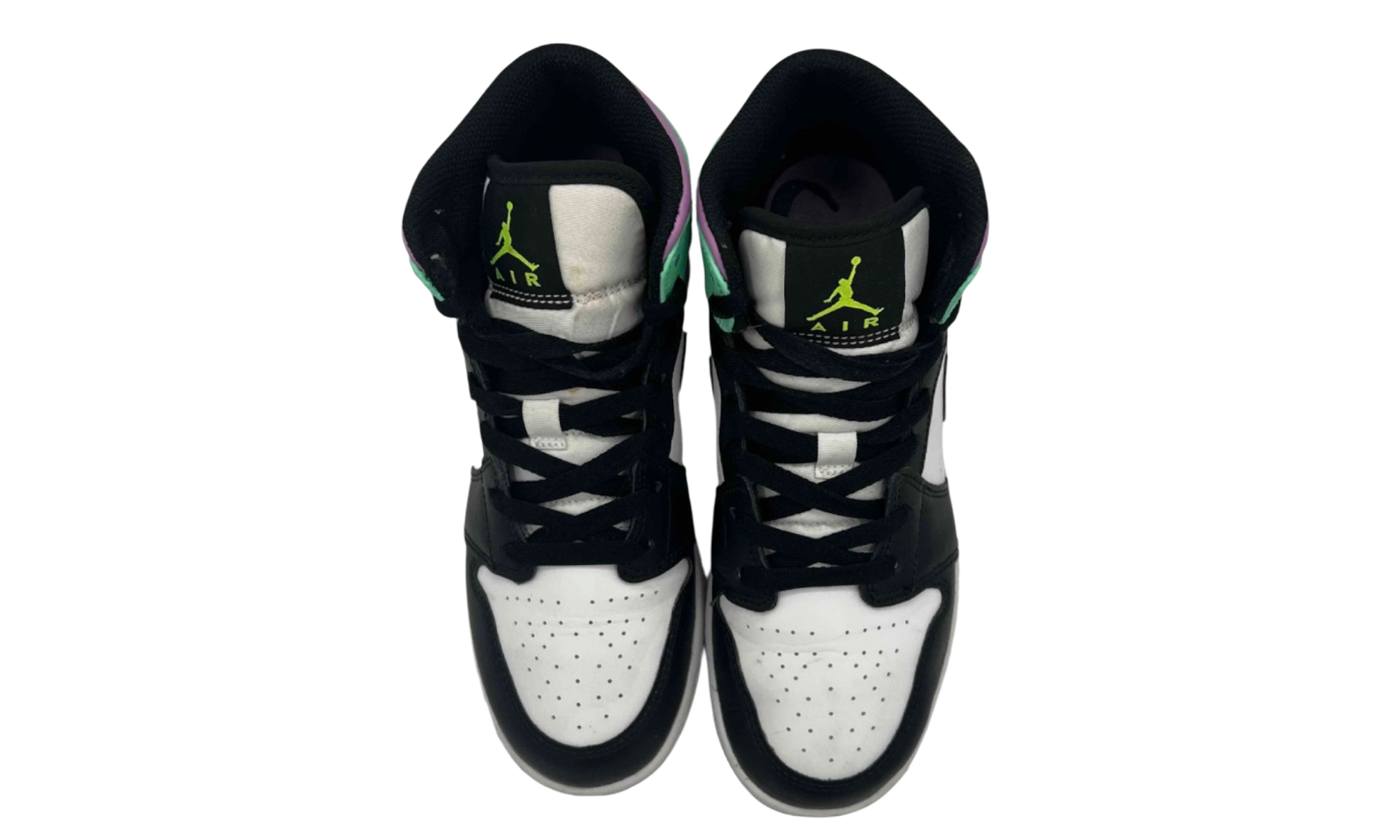 Jordan 1 Mid Pastel Black Toe (GS) (PreOwned)
