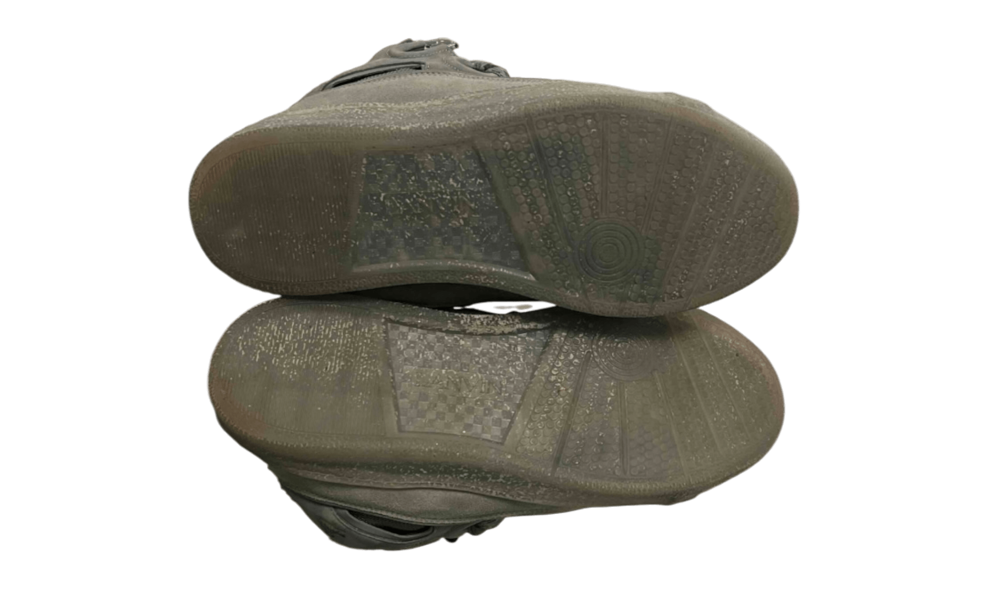 Lanvin Leather Curb Speckled Effect Light Grey (PreOwned)
