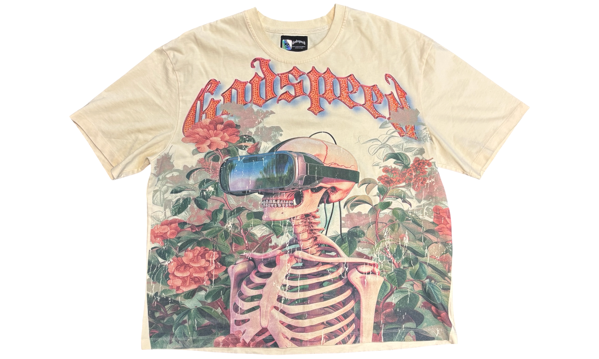 Godspeed Vision Flowers VVS Bone T-Shirt (PreOwned)