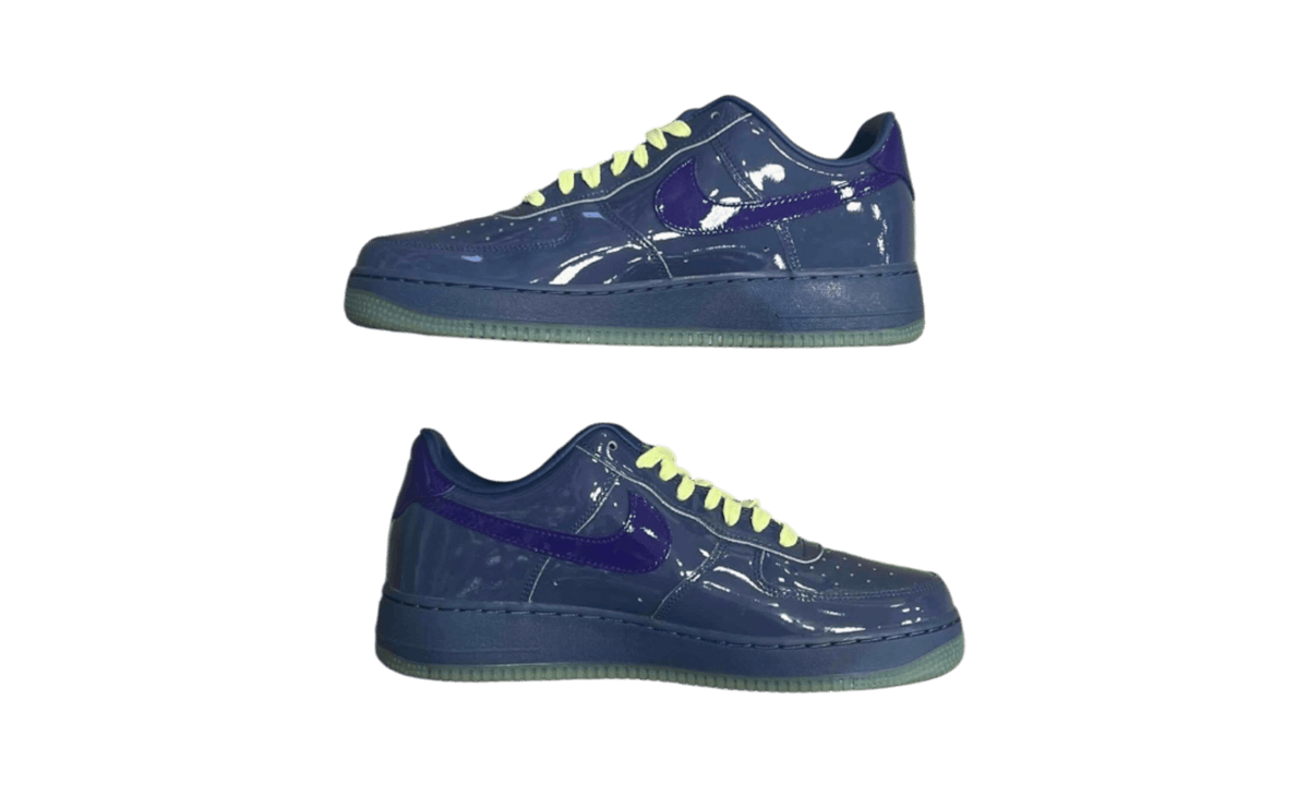 Nike Air Force 1 Low Patent Leather Mystic Navy Grape Ice (PreOwned) (No Box)