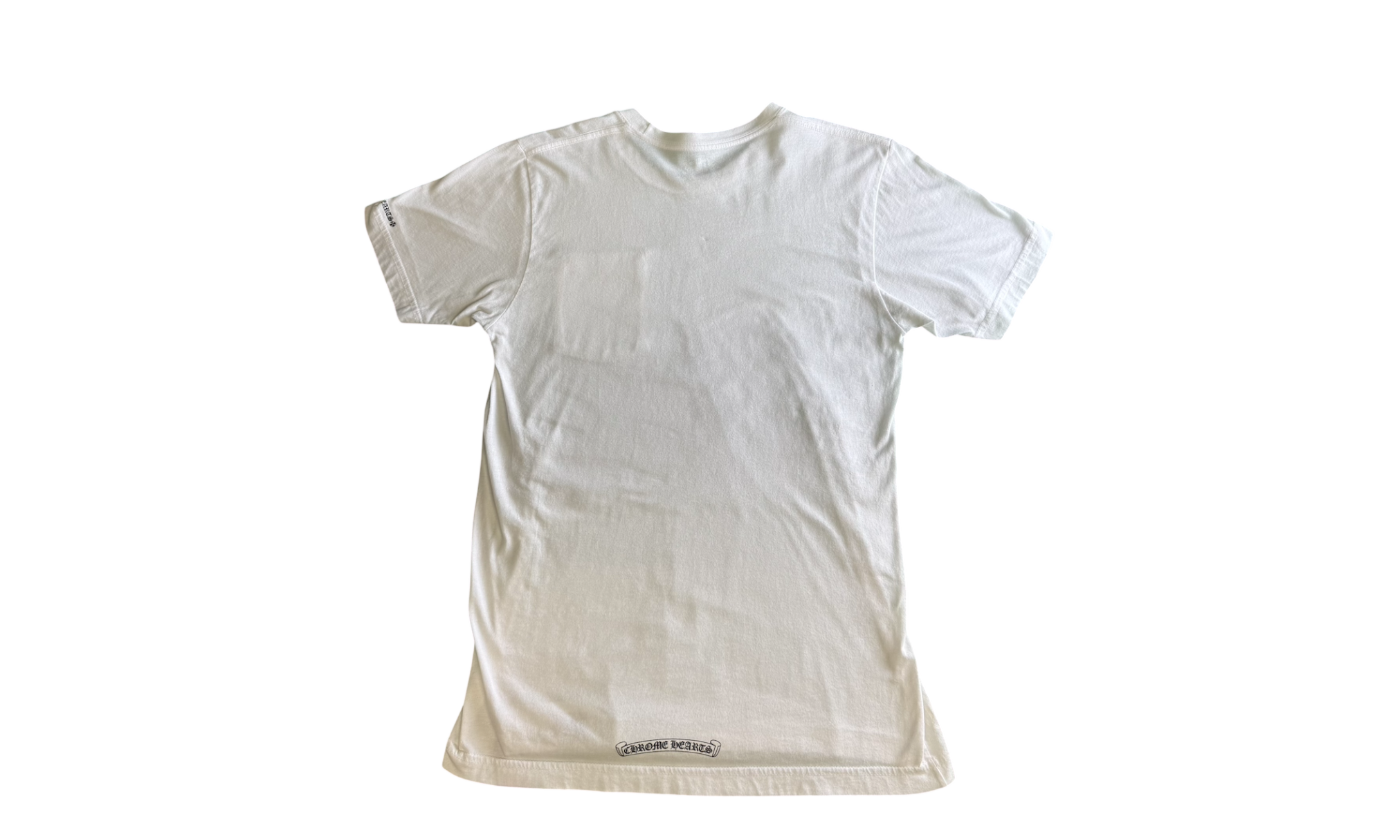 Chrome Hearts Neck Letters Black/White T-Shirt (PreOwned)