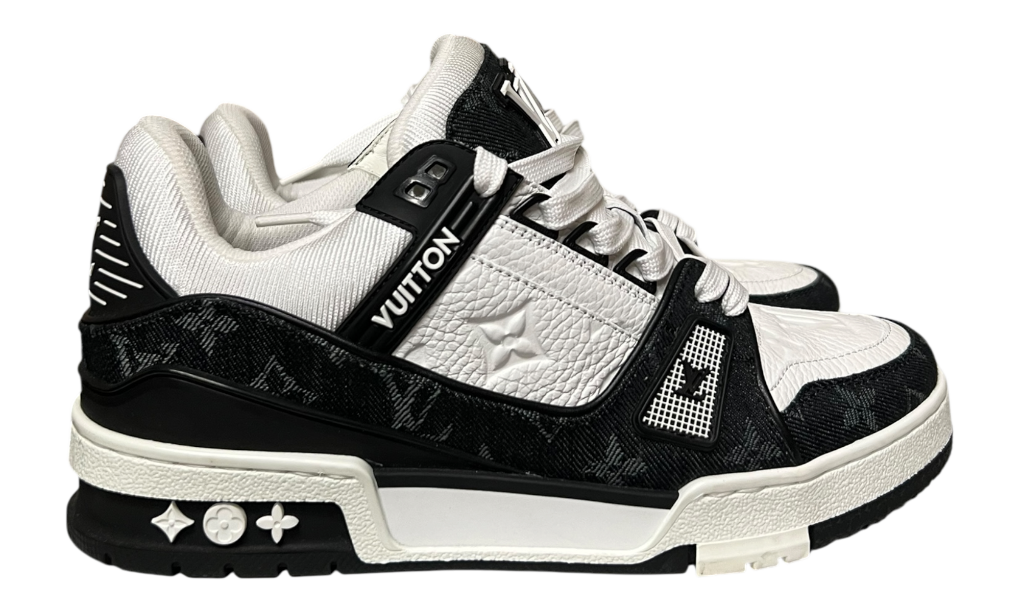Louis Vuitton LV Trainer White Black (Preowned)