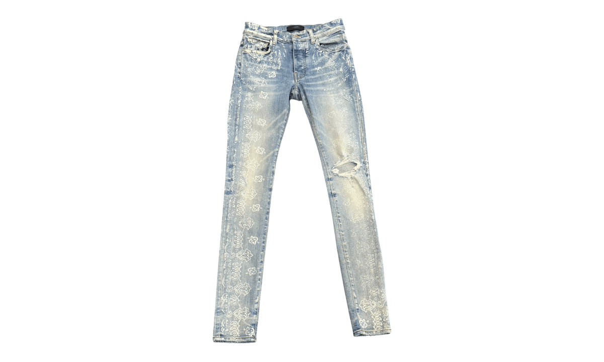 Amiri Blue Bandana Jeans (PreOwned)