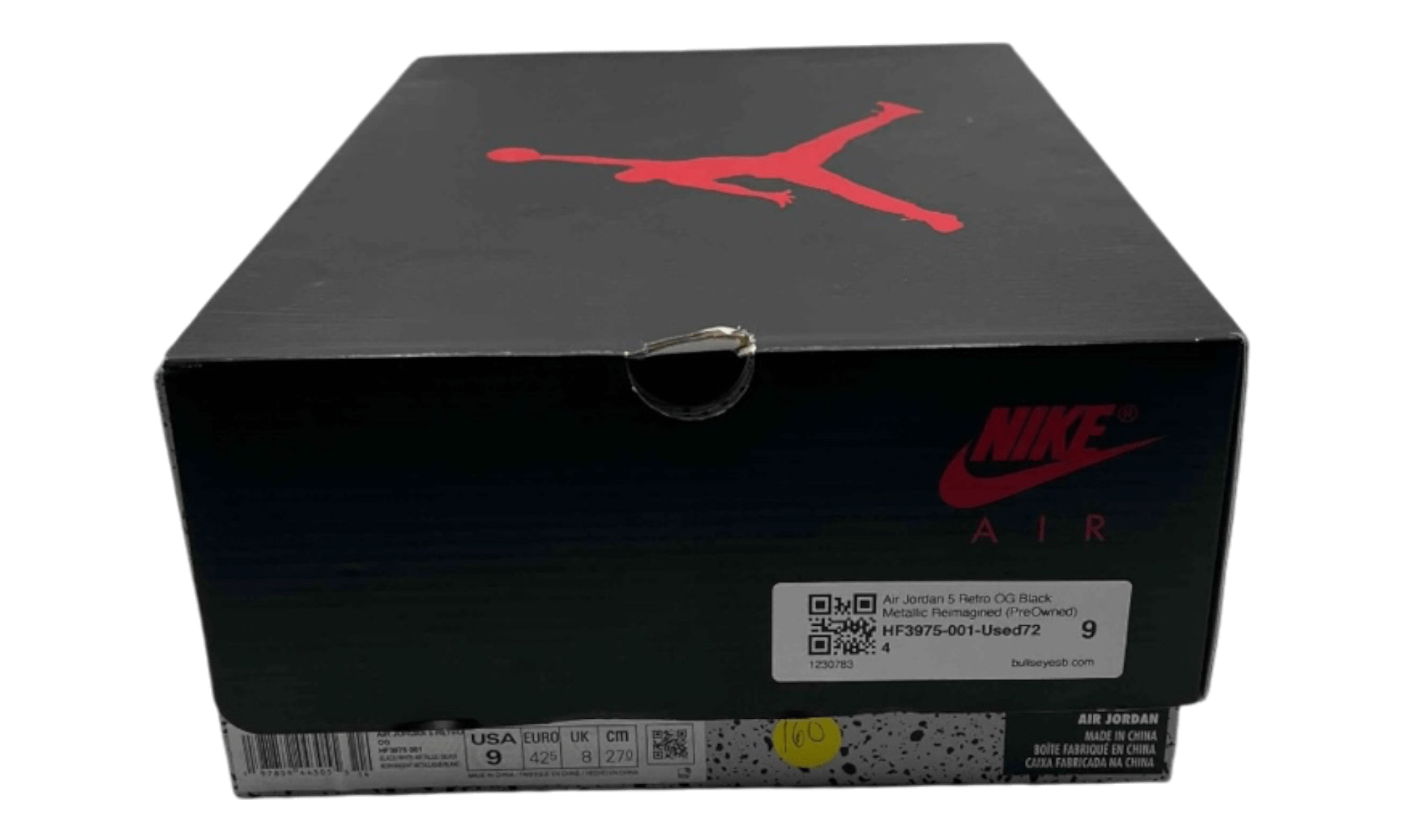 Air Jordan 5 Retro OG Black Metallic Reimagined (PreOwned) (No Box)