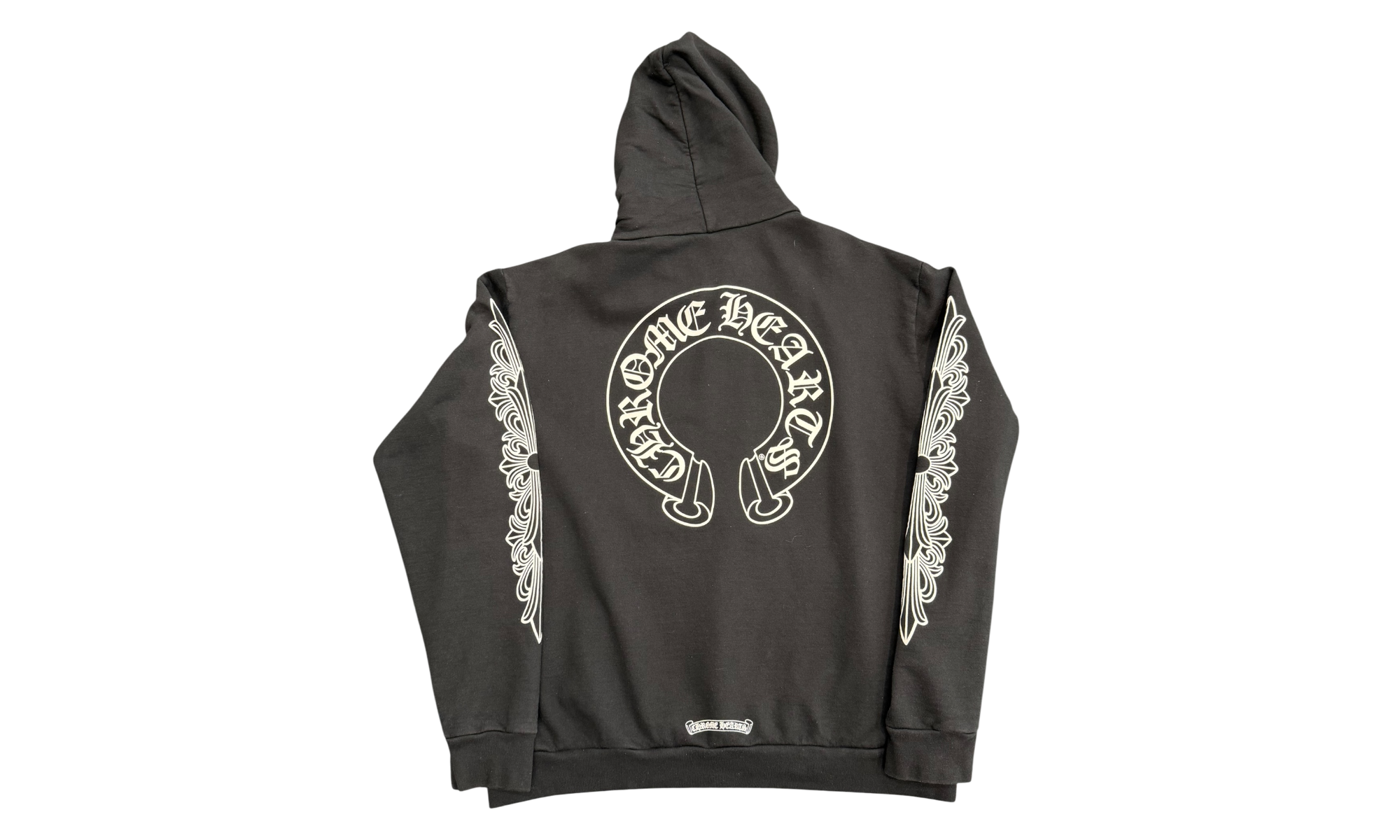 Chrome Hearts Horseshoe Floral Black Hoodie (PreOwned)