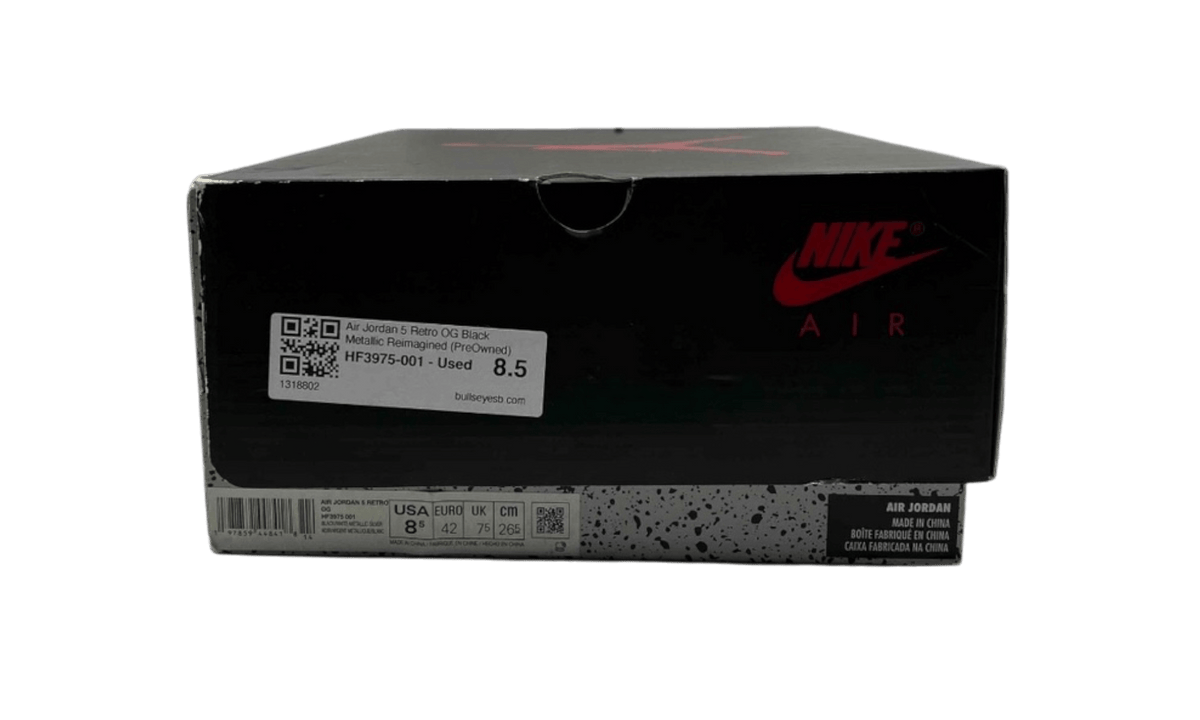 Air Jordan 5 Retro OG Black Metallic Reimagined (PreOwned)