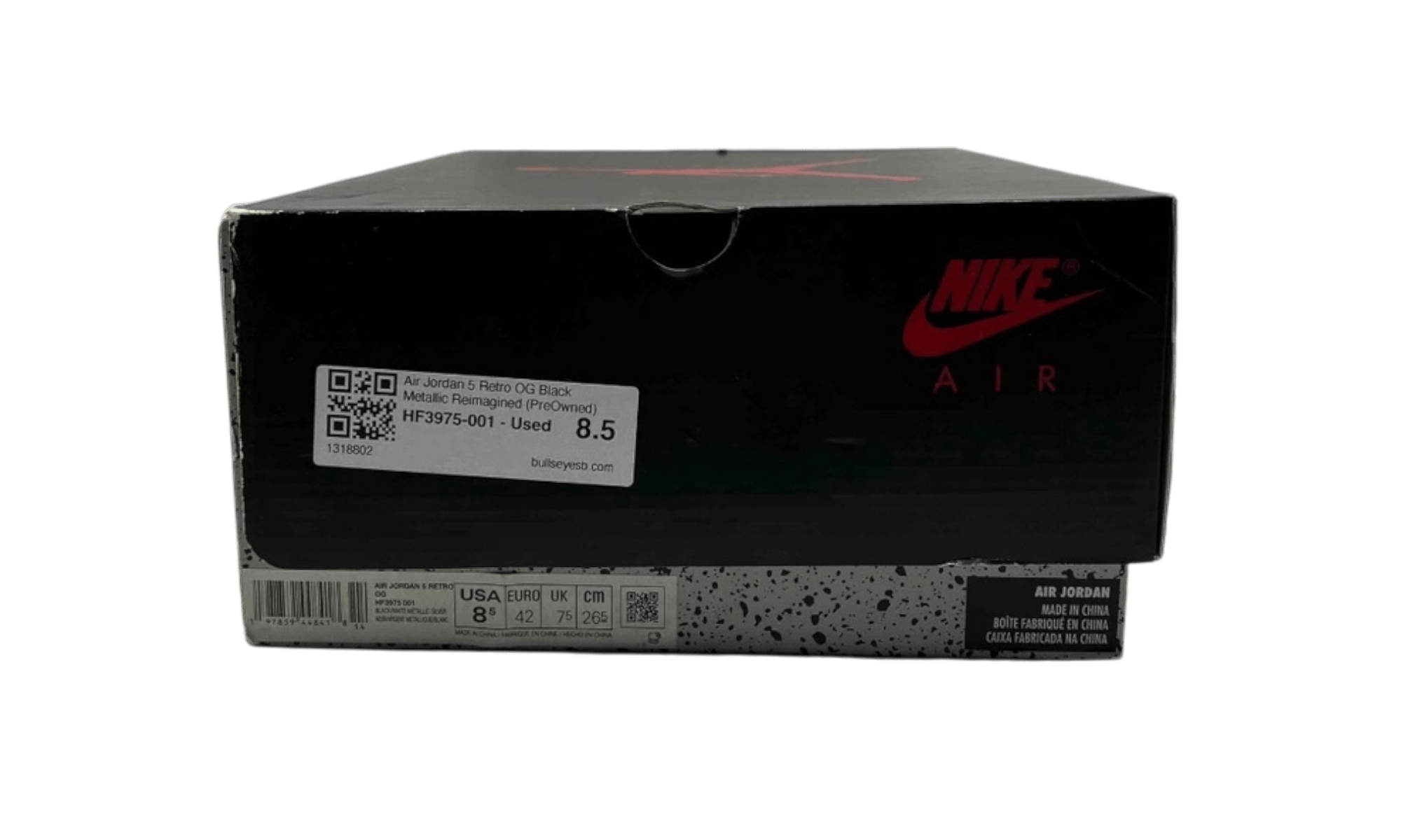 Air Jordan 5 Retro OG Black Metallic Reimagined (PreOwned)