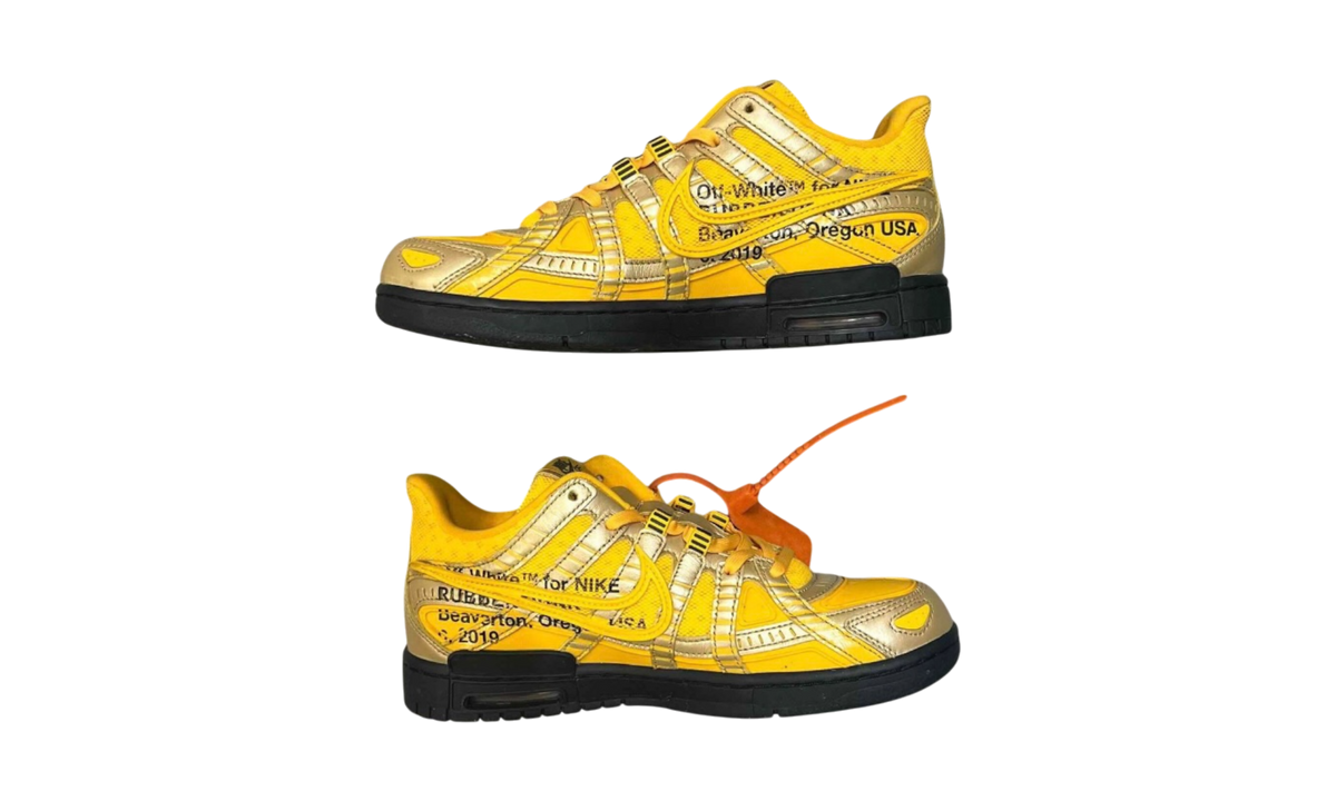 Nike Air Rubber Dunk Off-White University Gold (PreOwned)