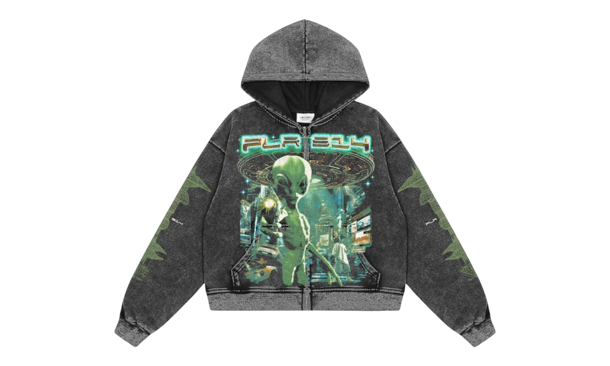 Floor 914 Alien Zip Up Hooide
