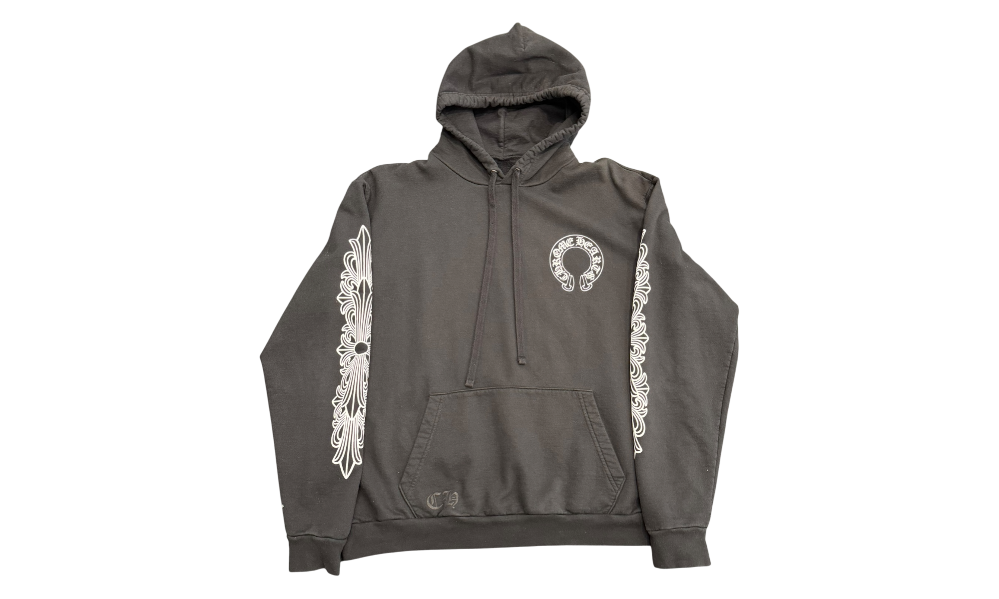 Chrome Hearts Horseshoe Floral Black Hoodie (PreOwned)