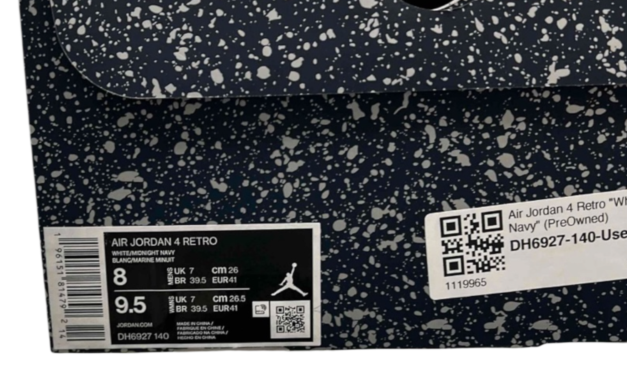 Air Jordan 4 Retro "White Midnight Navy" (PreOwned)
