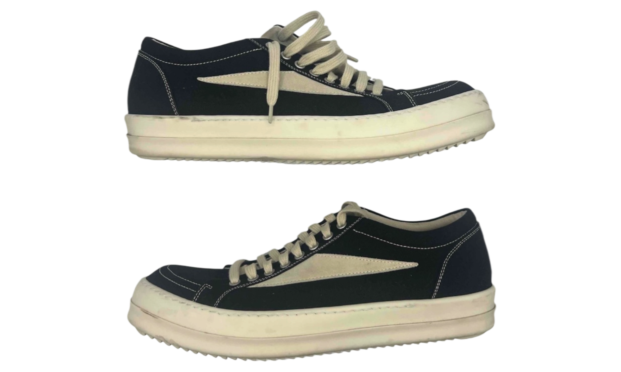 Rick Owens DRKSHDW Vintage Low Black/Milk Sneakers (PreOwned)