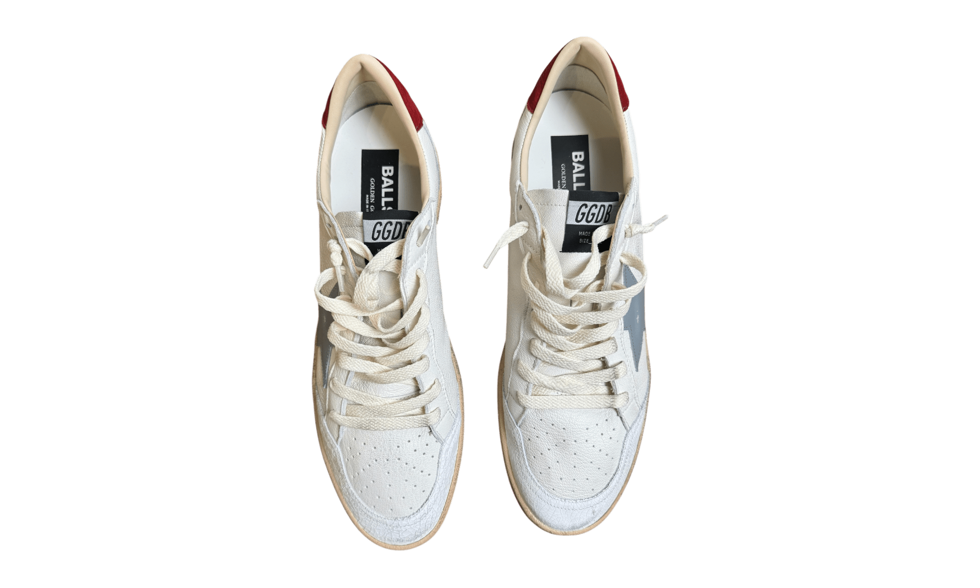 Golden Goose Men's Grey/White Ball Star Sneaker