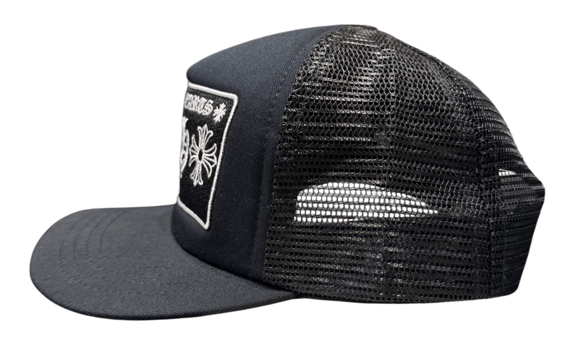 Chrome Hearts CH Paris Trucker Hat Black