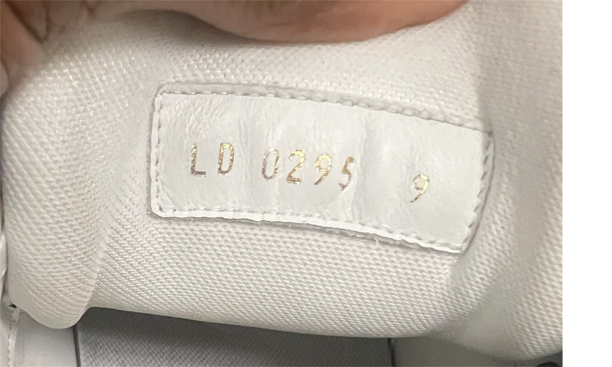 Louis Vuitton LV Trainer White Black Patent Leather (PreOwned) (No Box)