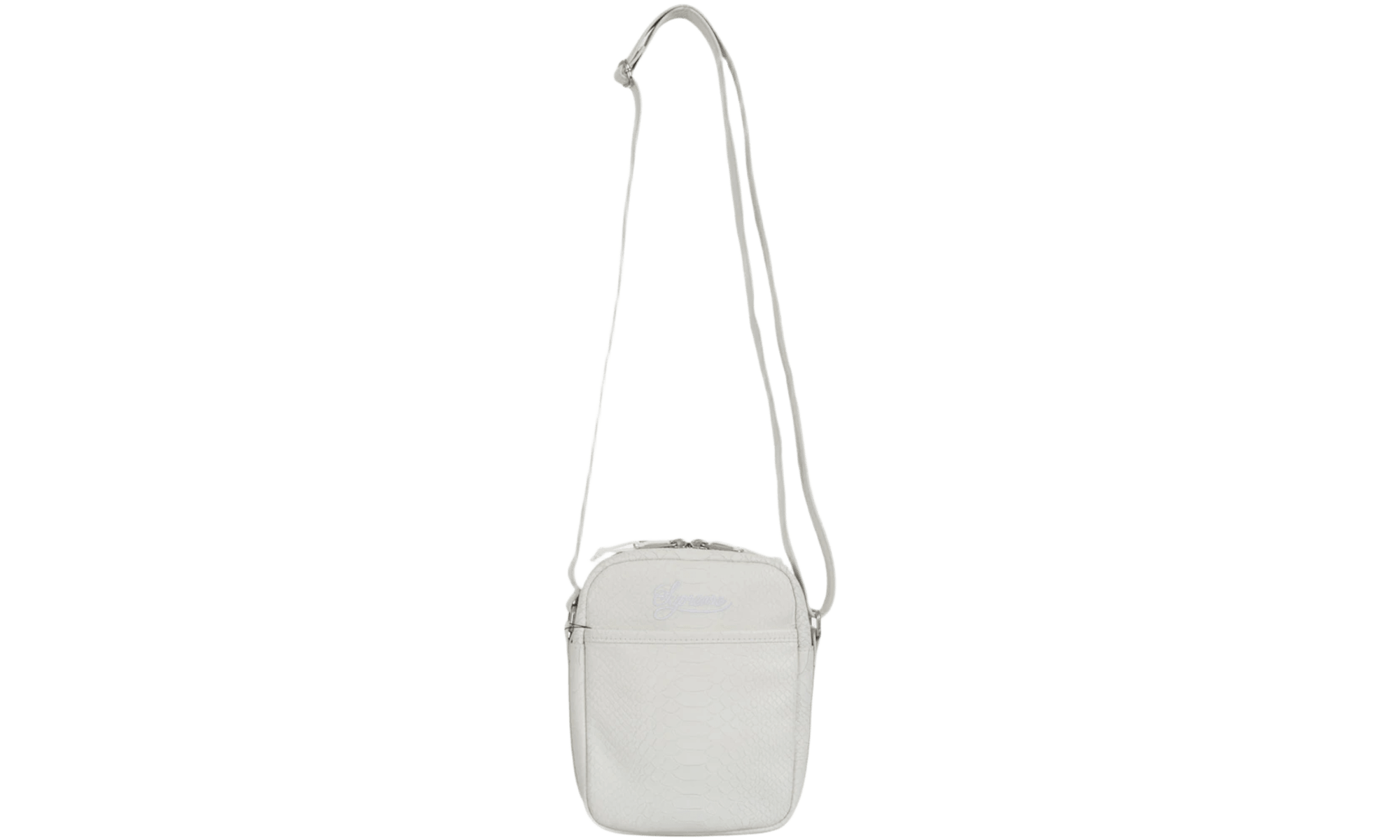Supreme Nike Leather Shoulder Bag White