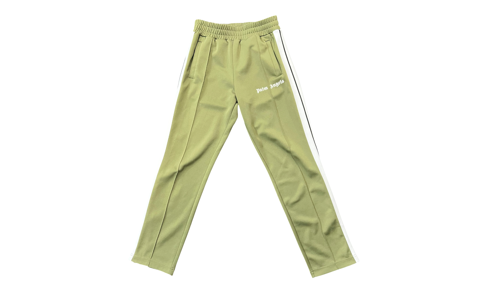 Palm Angels Classic Olive/White Track Pants (PreOwned)