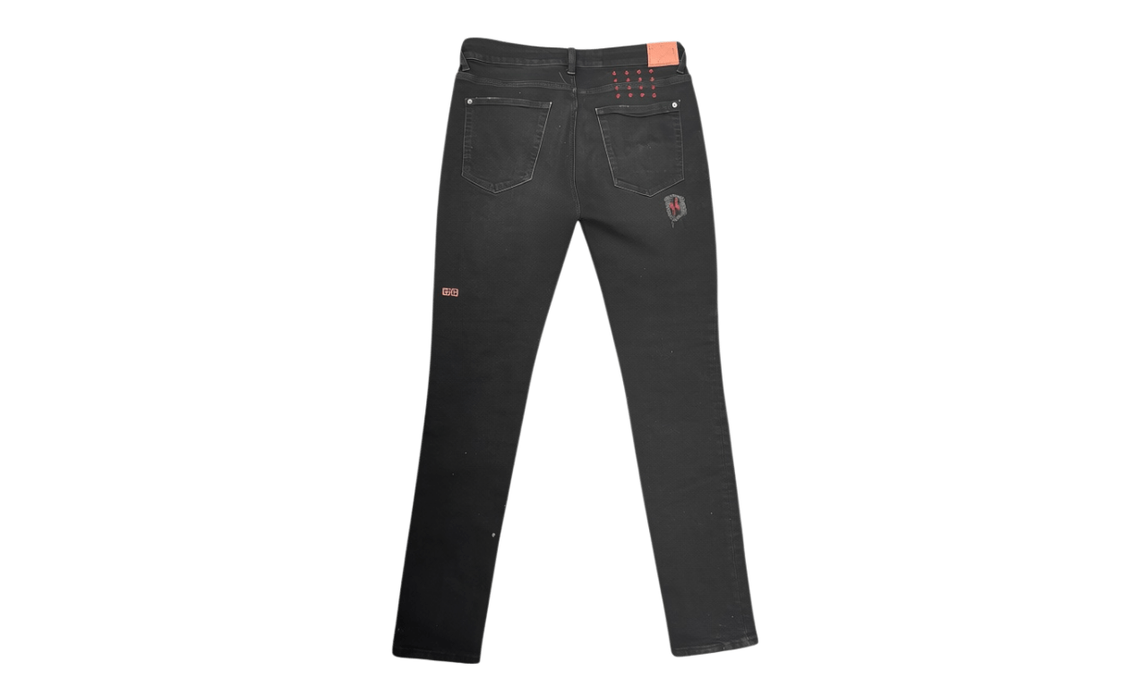 Ksubi Skinny Biker Moto Black Jeans (PreOwned)
