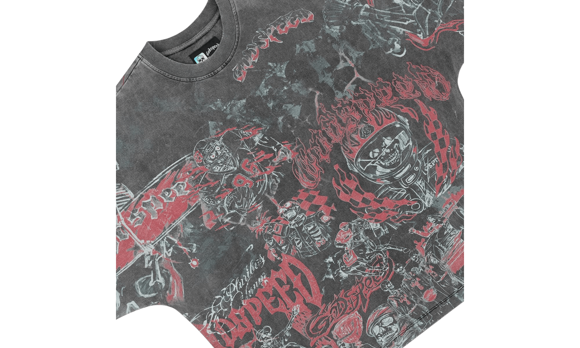 Godspeed Sketch Archive Grey Washed T-Shirt