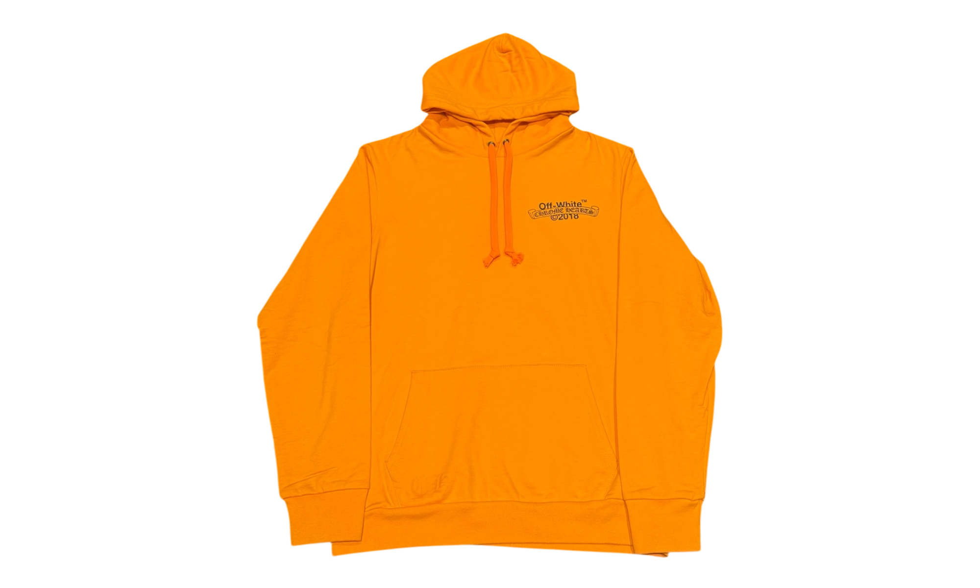 Chrome Hearts x Off-White Scroll Orange Hoodie (Replacement Strings)