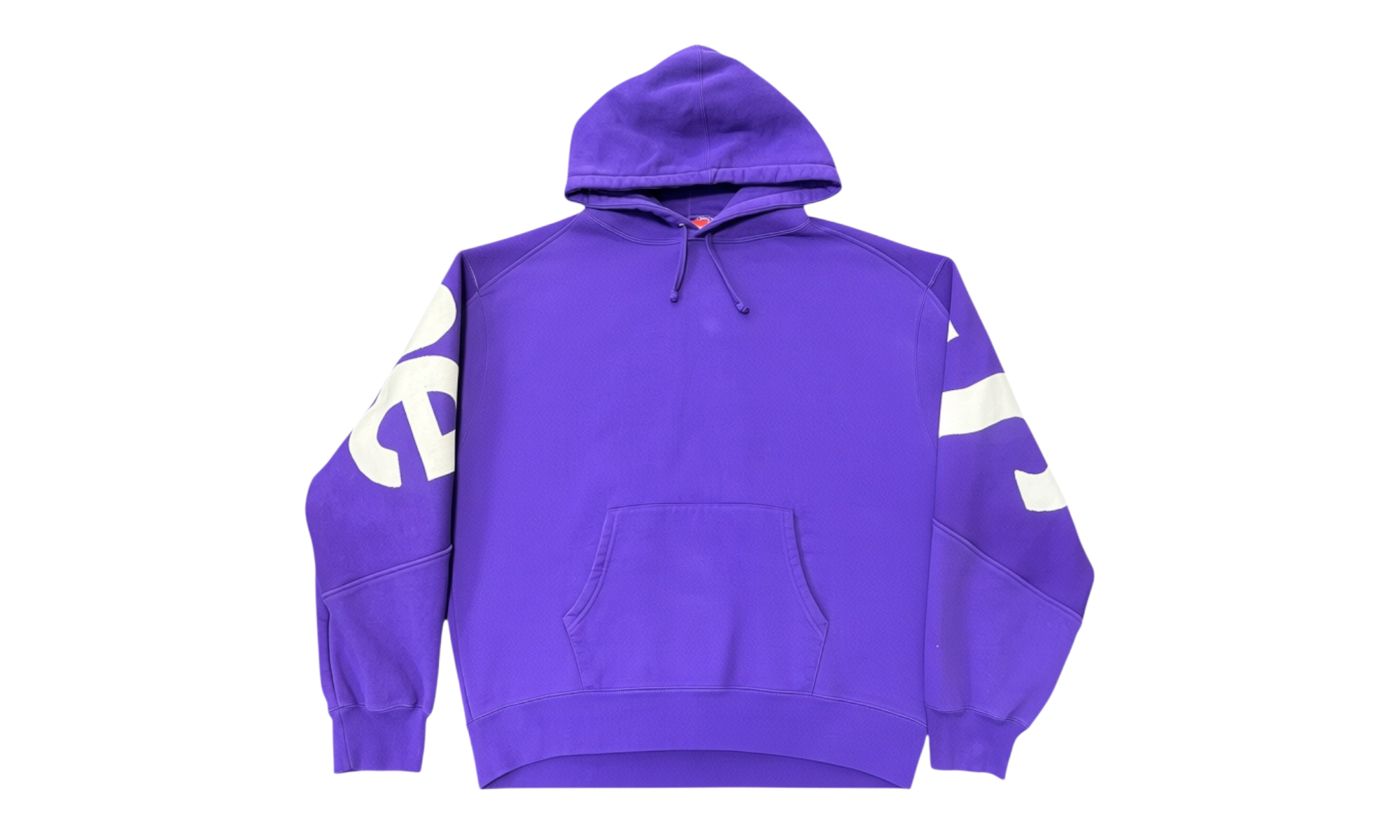 Supreme Big Logo Jacquard Hooded Sweatshirt Purple (PreOwned)