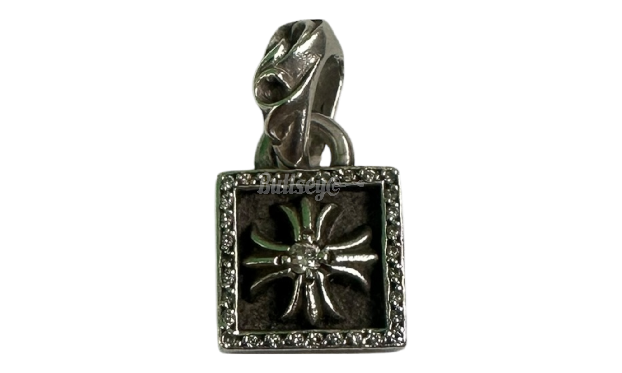 Chrome Hearts Cross Diamond Paved Frame Pendant (PreOwned)