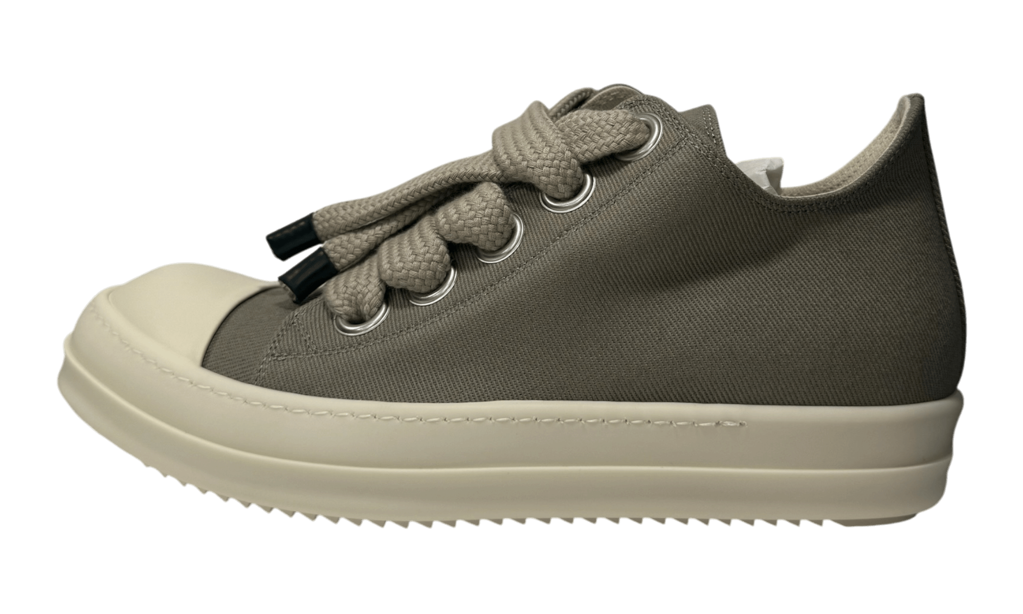 Rick Owens DRKSHDW Jumbolace Low Mineral/Milk Sneakers