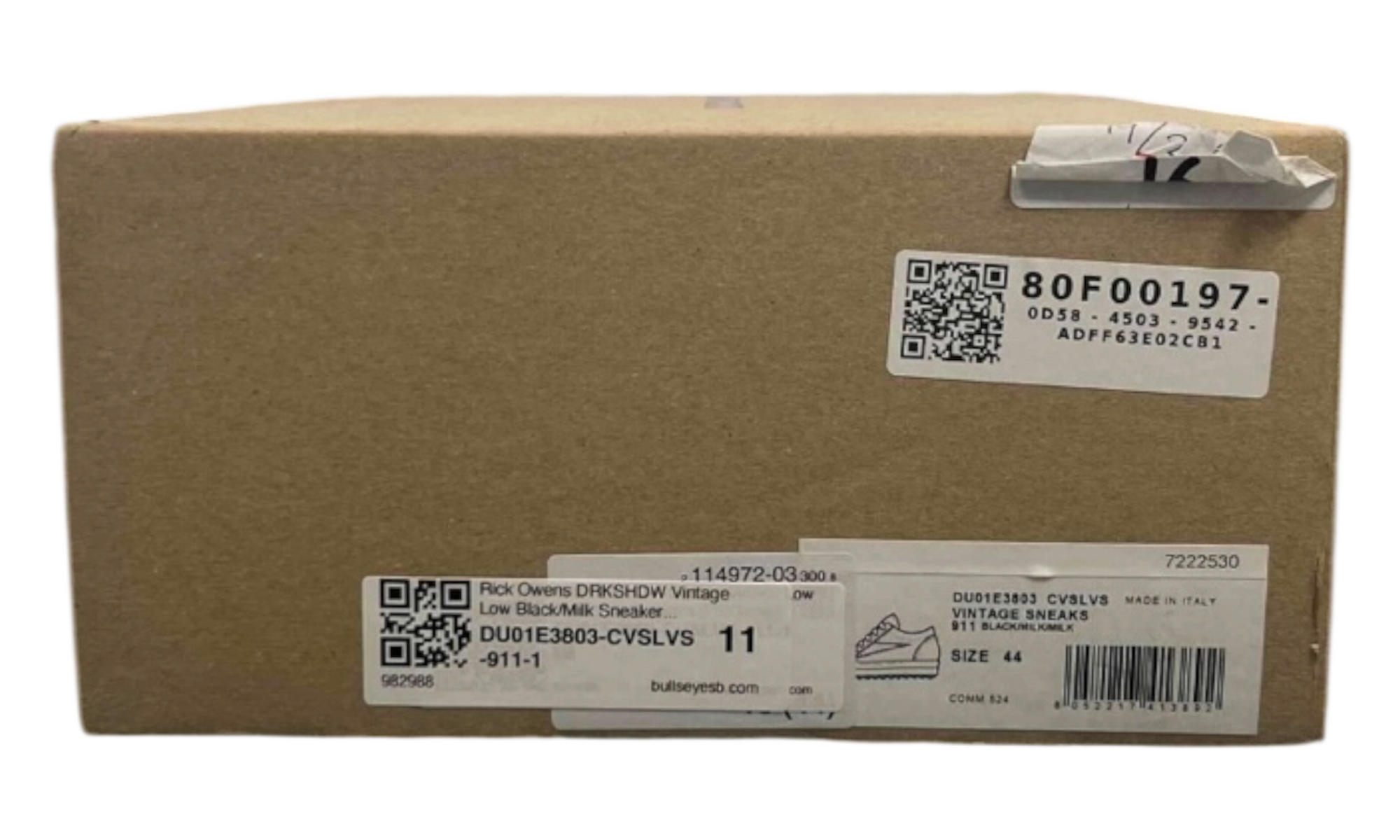 Rick Owens DRKSHDW Vintage Low Black/Milk Sneakers (PreOwned)