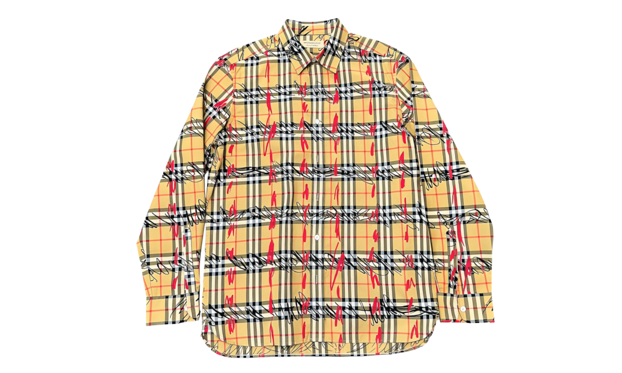 Burberry Scribble Check Cotton Shirt (PreOwned)