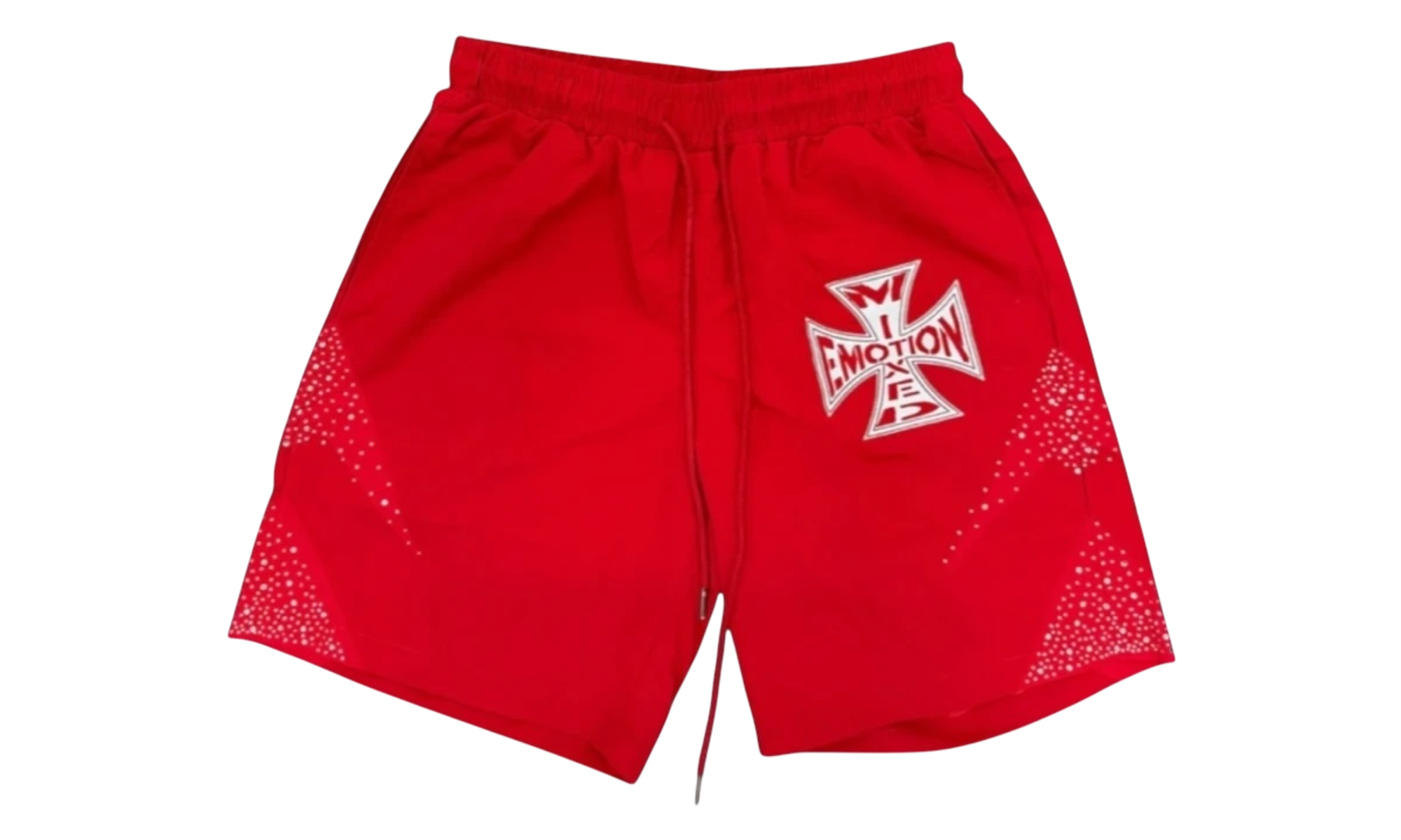Mixed Emotions Red Classic Nylon Shorts