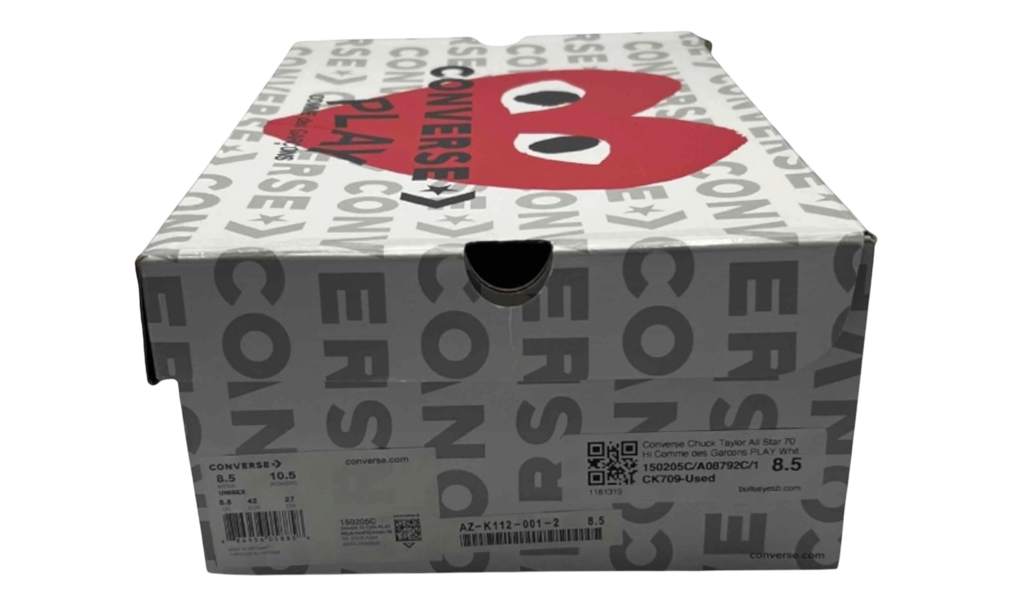 Converse Chuck Taylor All Star 70 Hi Comme des Garcons PLAY White (Preowned)