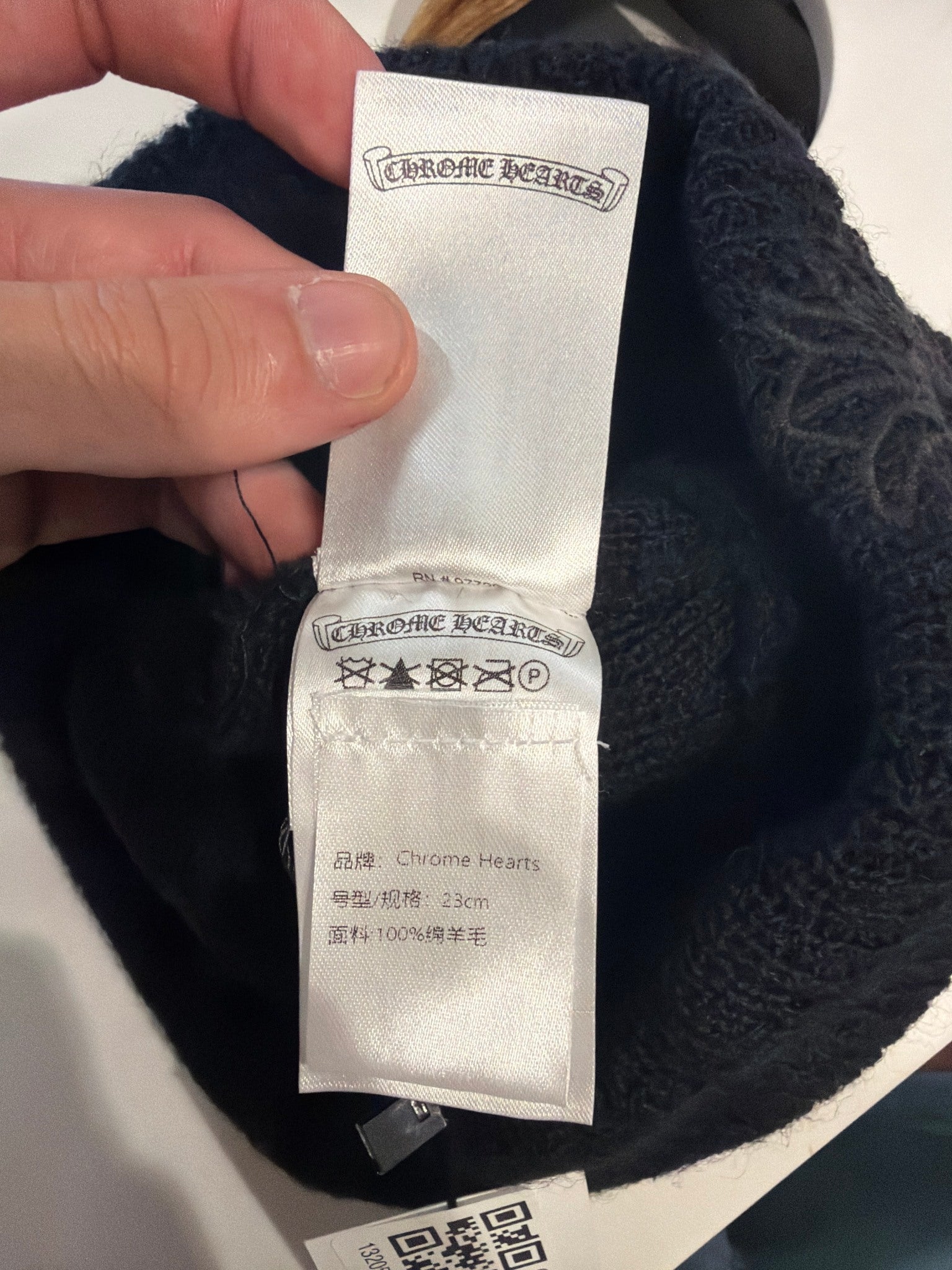 Chrome Hearts Cross Black/Black Beanie