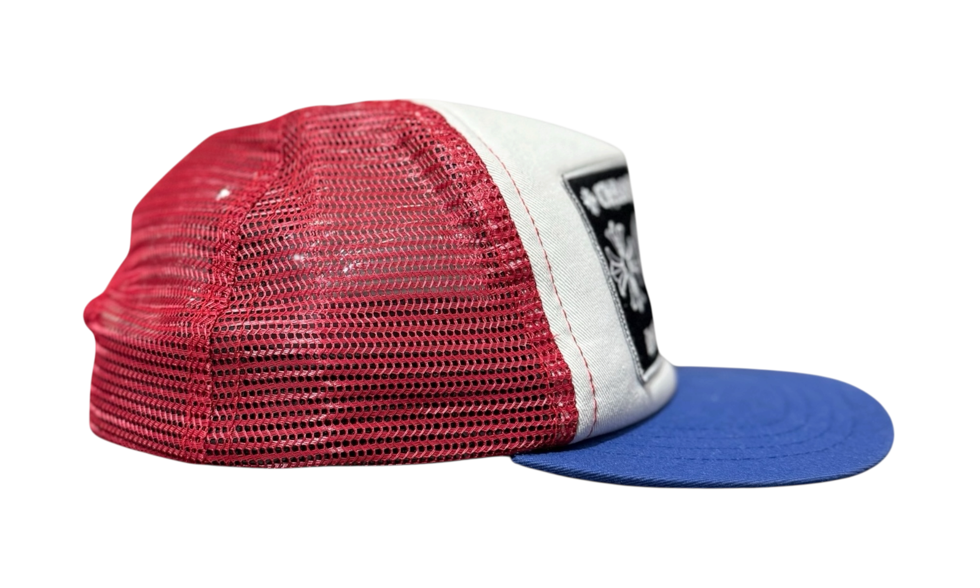 Chrome Hearts CH Hollywood Trucker Hat Red/White/Blue