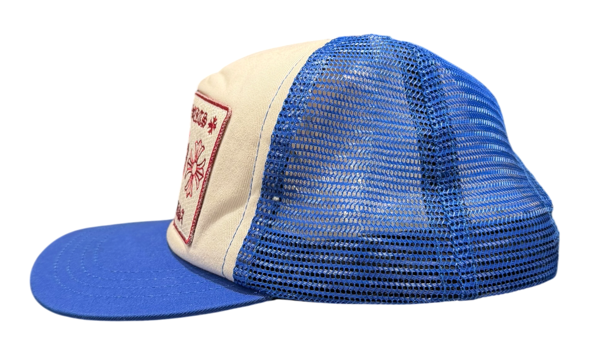 Chrome Hearts White/Blue CH Trucker Hat (PreOwned)