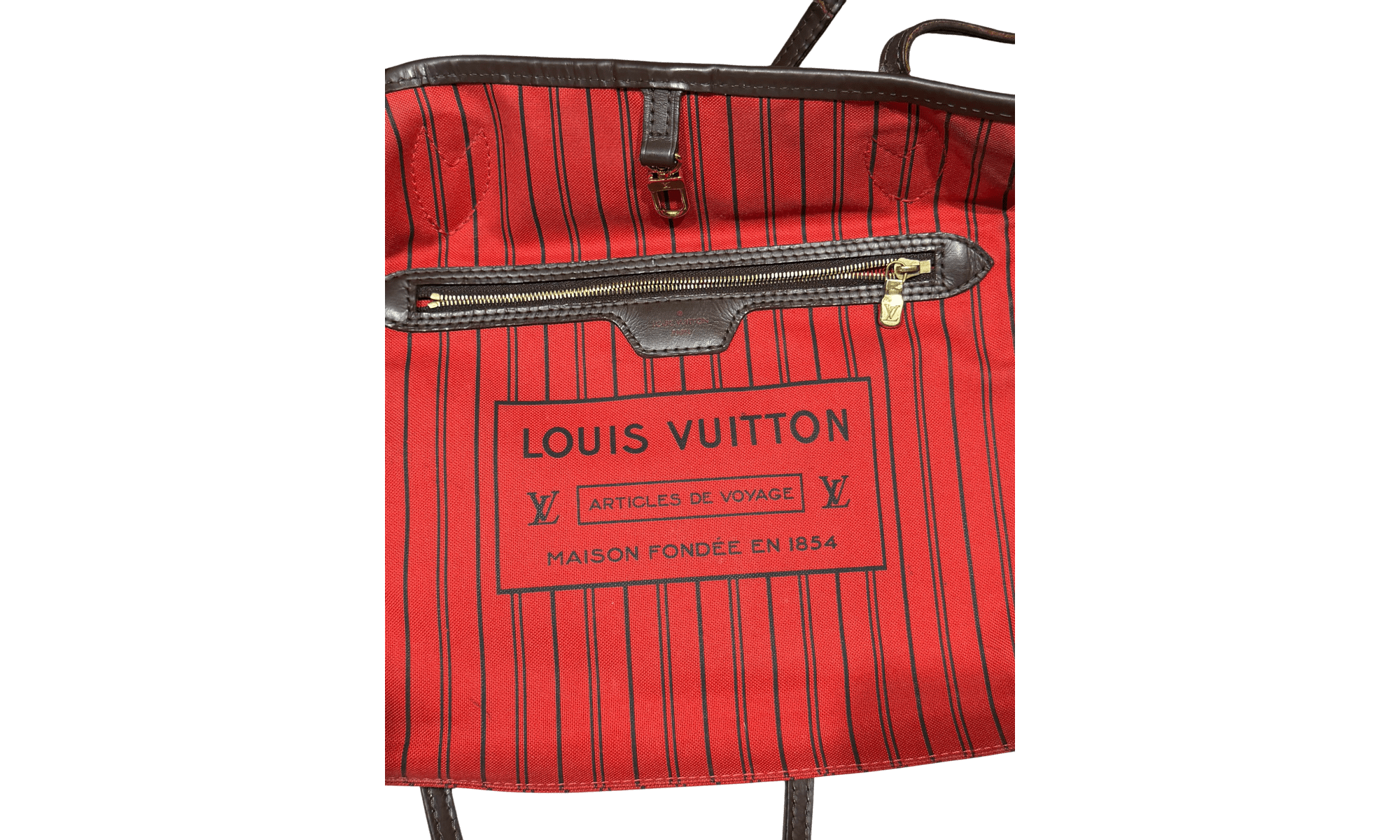 Louis Vuttion Neverfull MM Damier Brown Tote Bag (PreOwned)