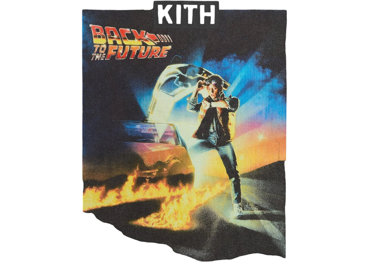 Kith x Back to the Future Chrome Title Vintage Tee Black
