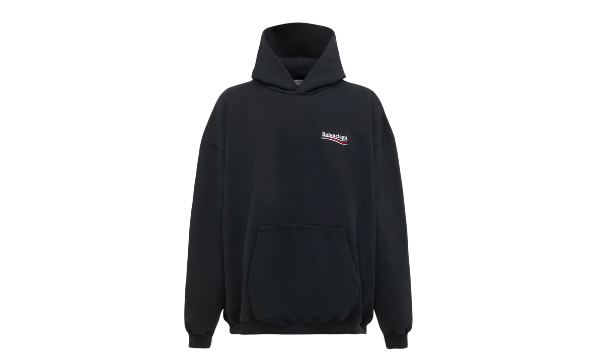 Balenciaga Political Campaign Hoodie Black
