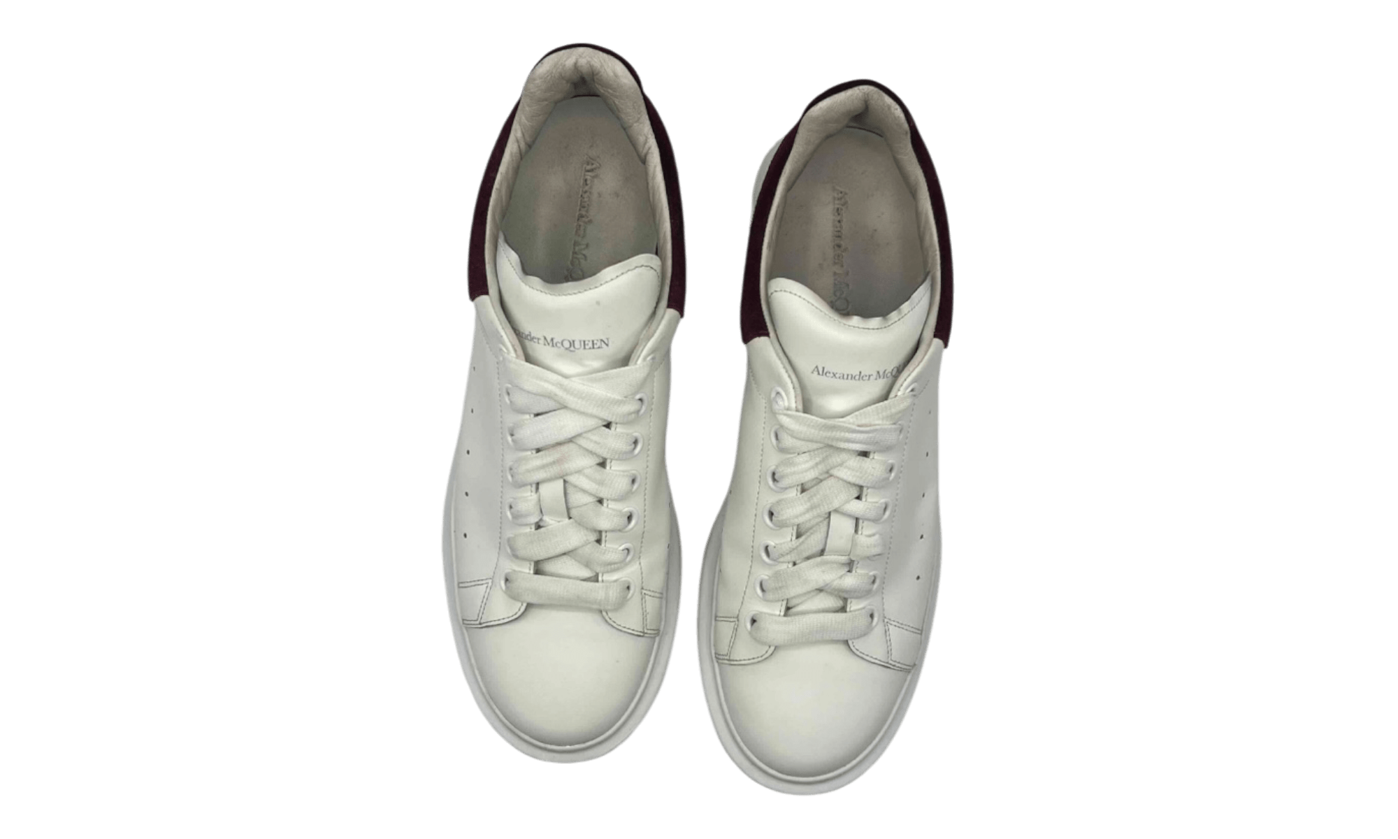 Alexander McQueen Oversized "White/Burgundy" (PreOwned)