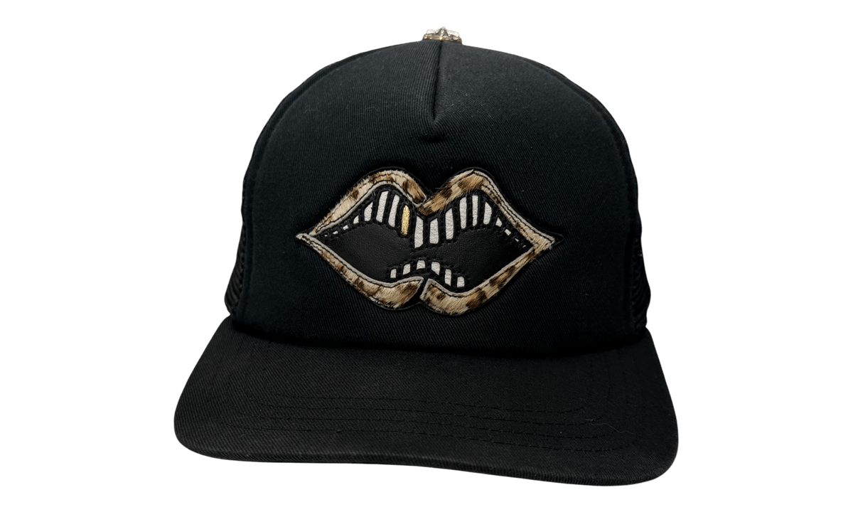 Chrome Hearts Matty Boy Cheetah Lips Trucker Hat