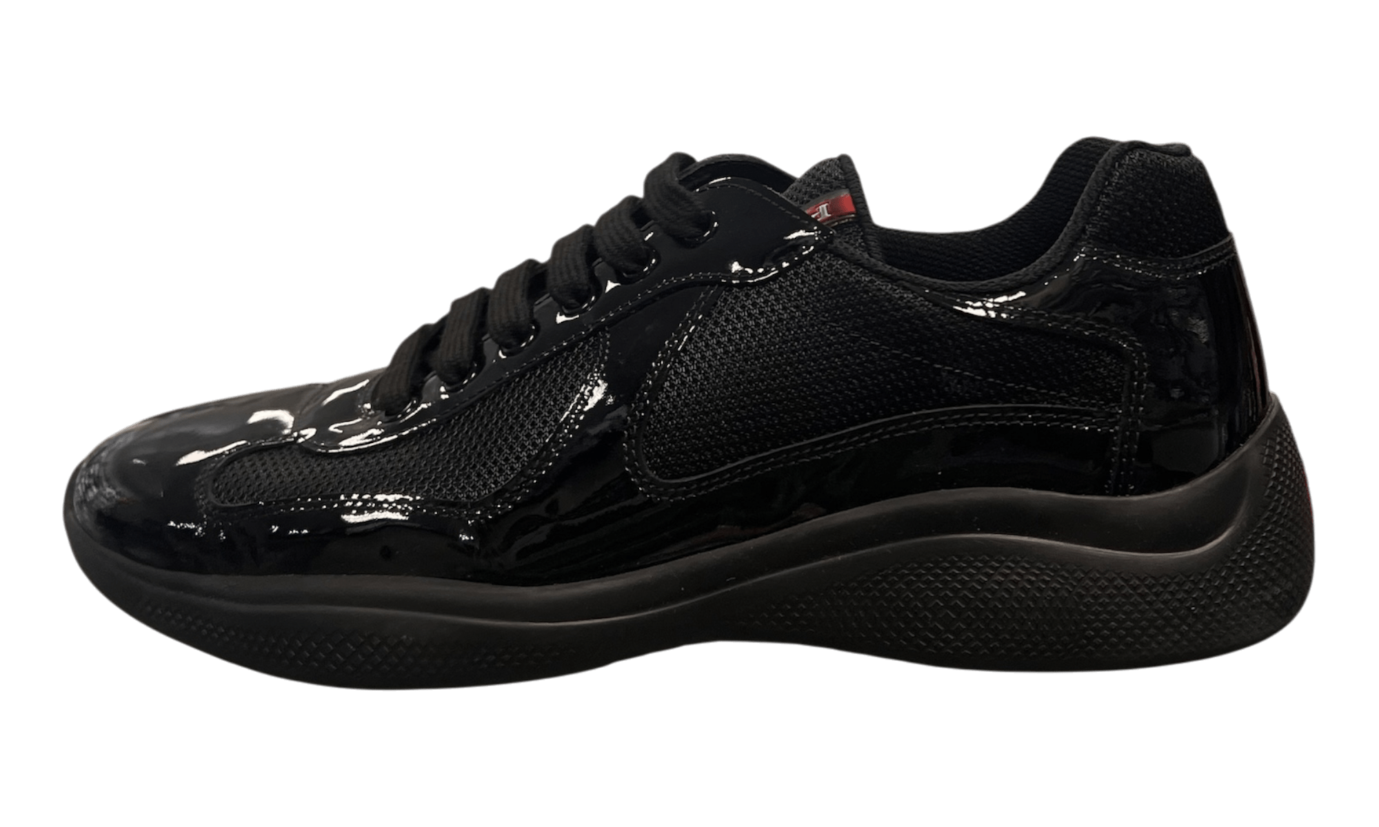 Prada Patent Leather American Cup Sneakers (PreOwned)