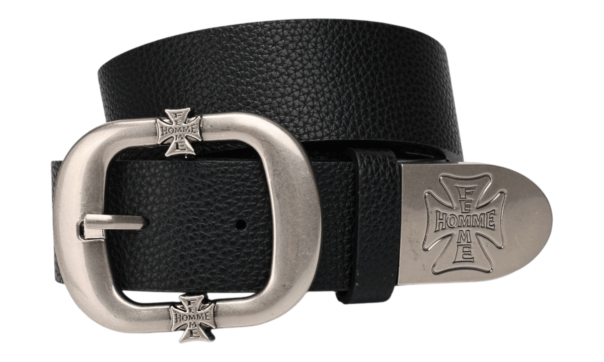 Homme + Femme Iron Crest Classic Black Belt
